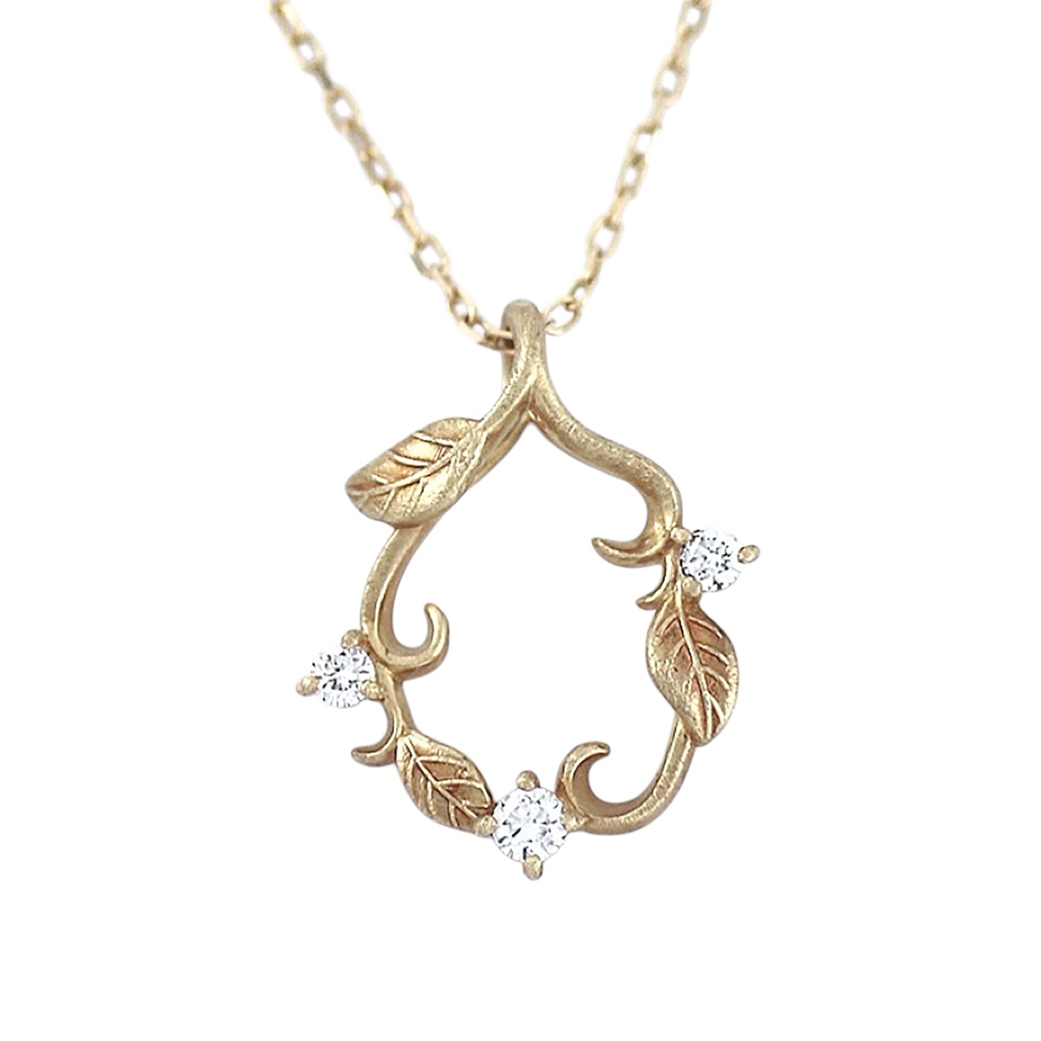 ダイヤモンド K10ネックレス(4月誕生石)《M0090014》