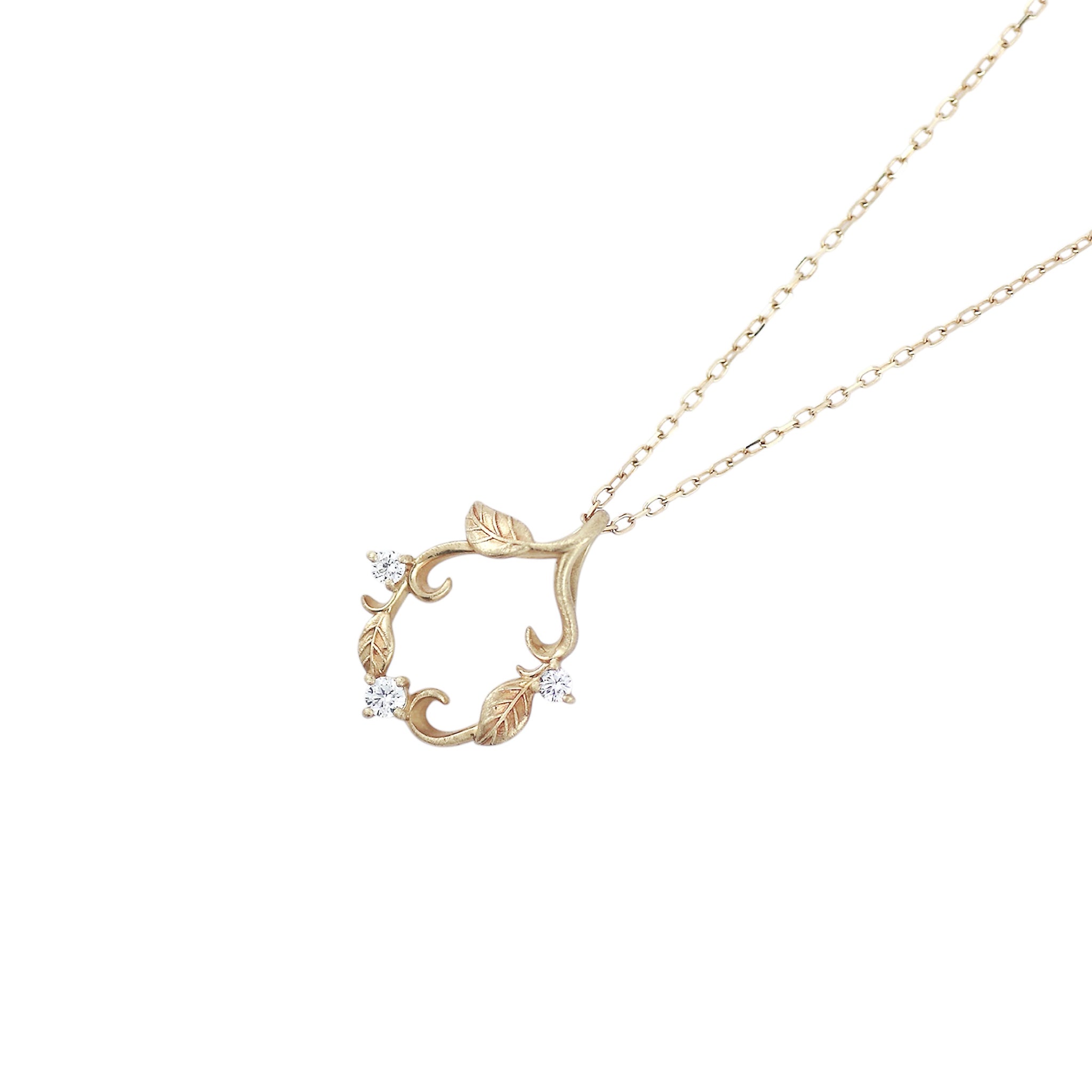 ダイヤモンド K10ネックレス(4月誕生石)《M0090014》