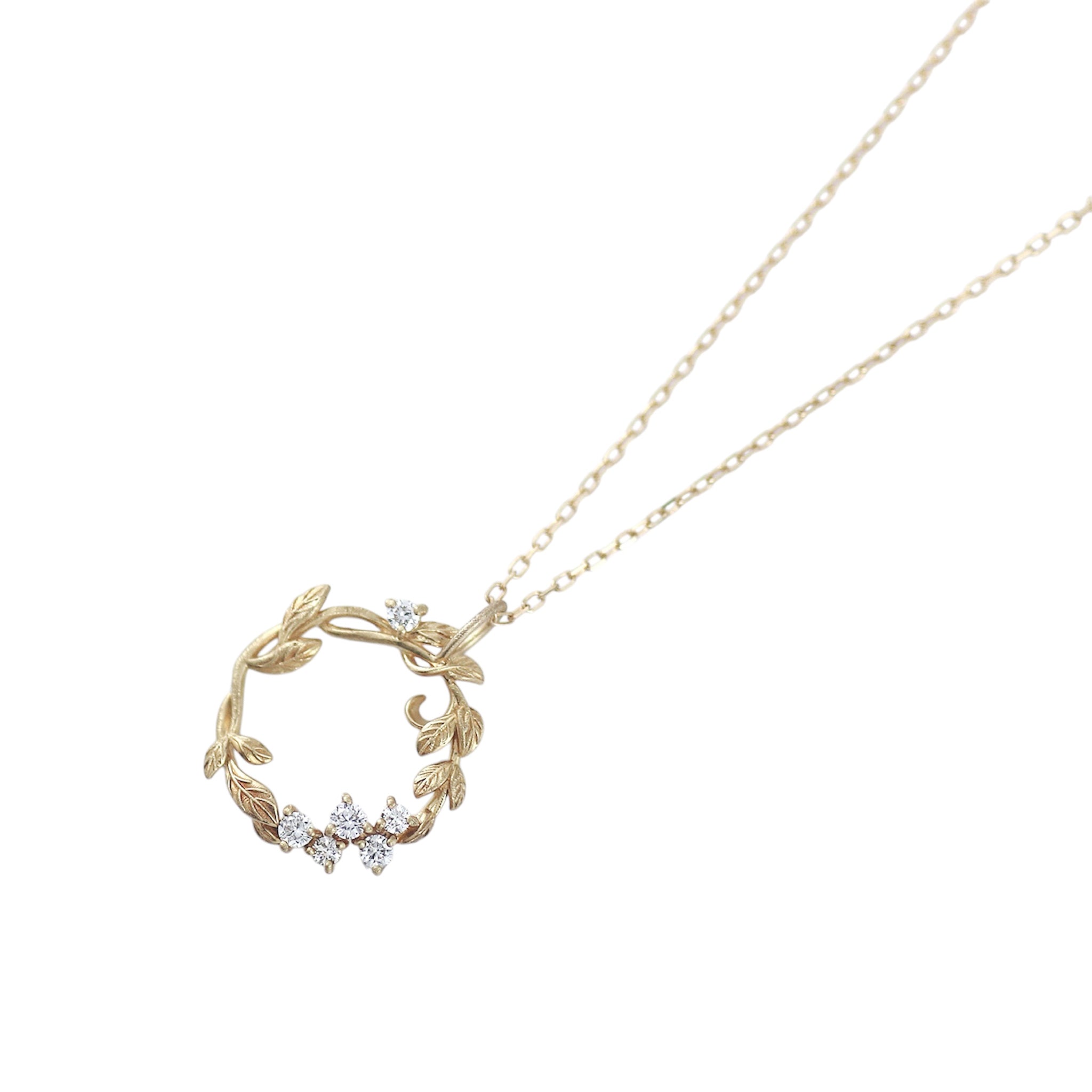 ダイヤモンド K10ネックレス(4月誕生石)《M0090015》