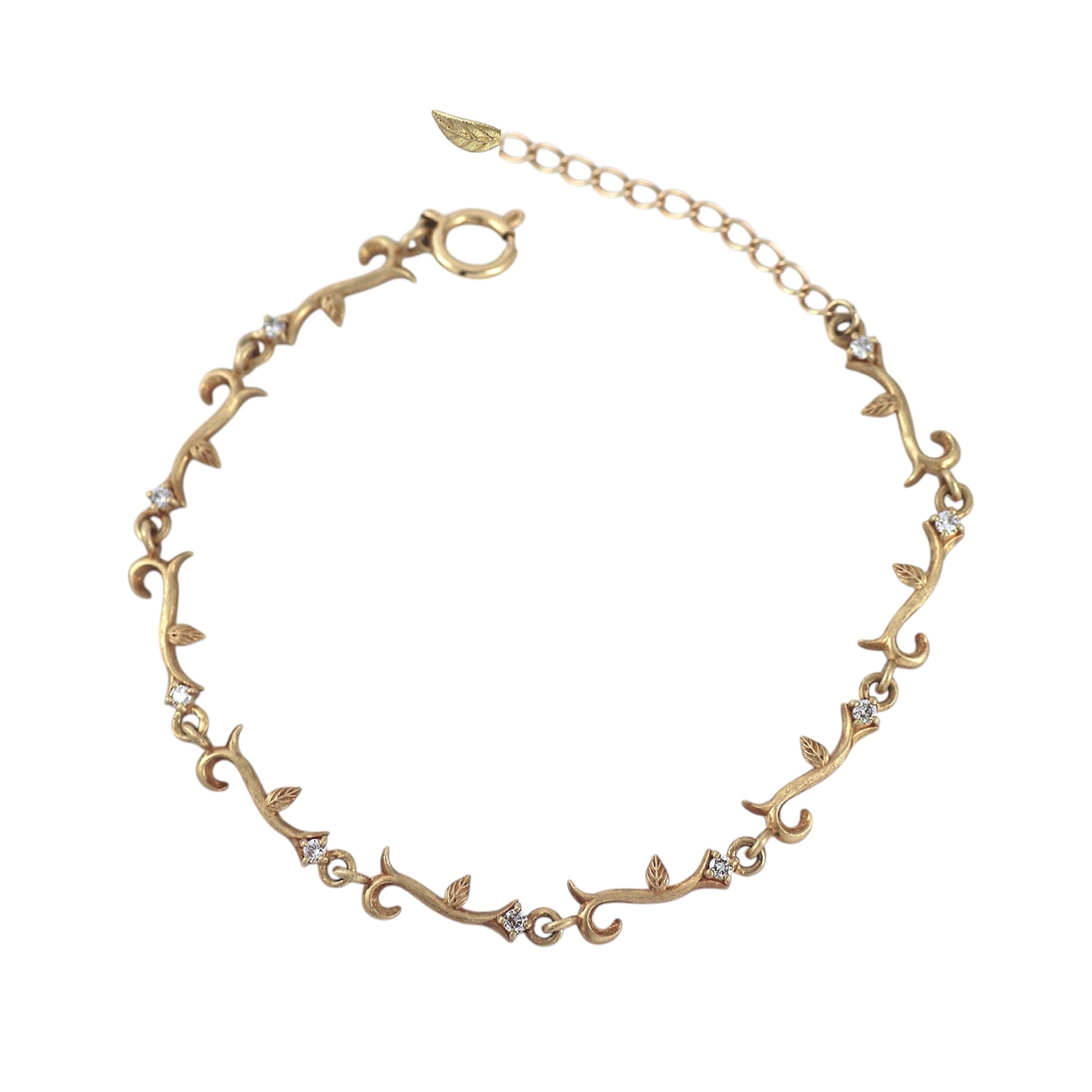 ダイヤモンド K10ブレスレット(4月誕生石)《M0090017》