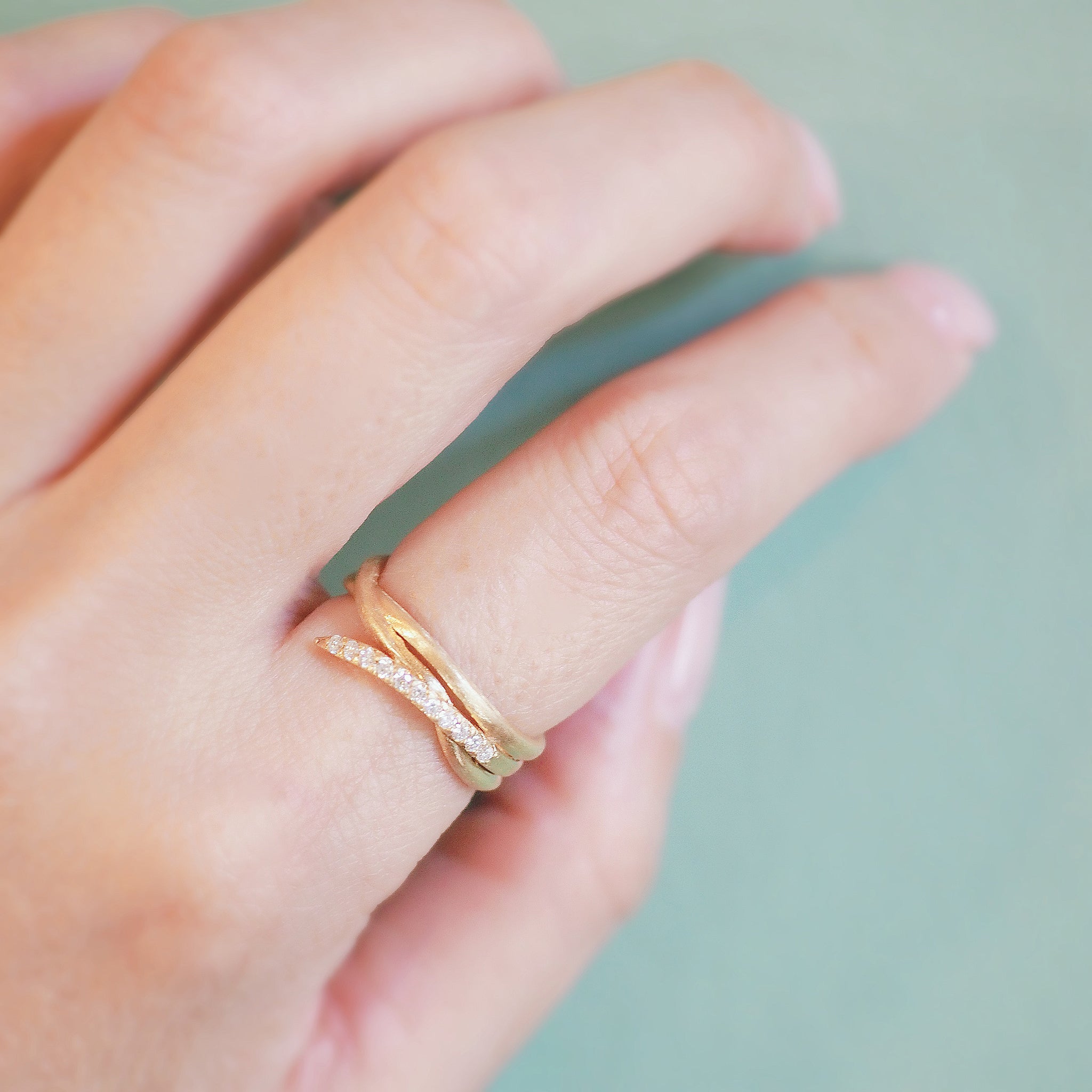 ダイヤモンド K10リング(4月誕生石)《M0090018》