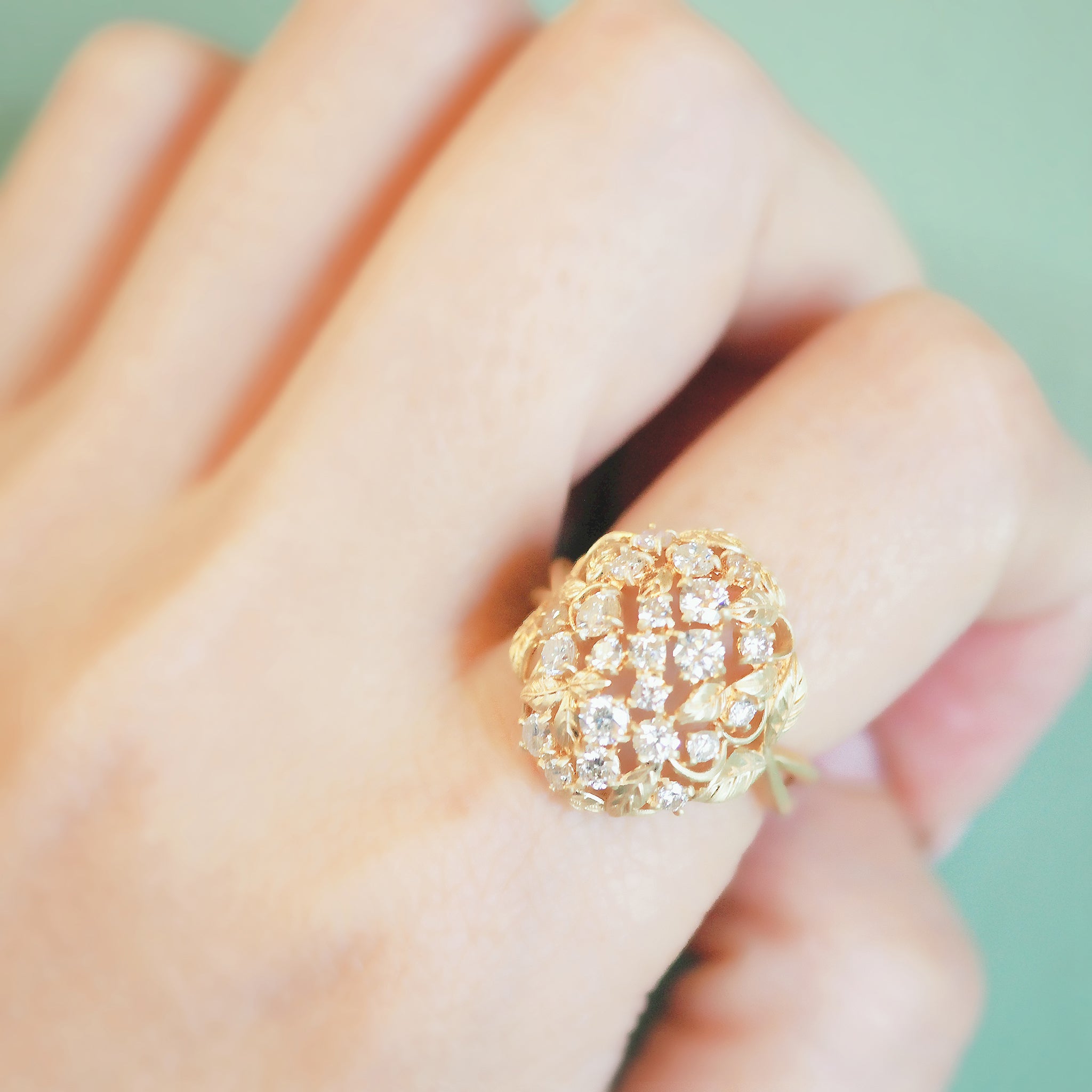 ダイヤモンド K10リング(4月誕生石)《M0090019》