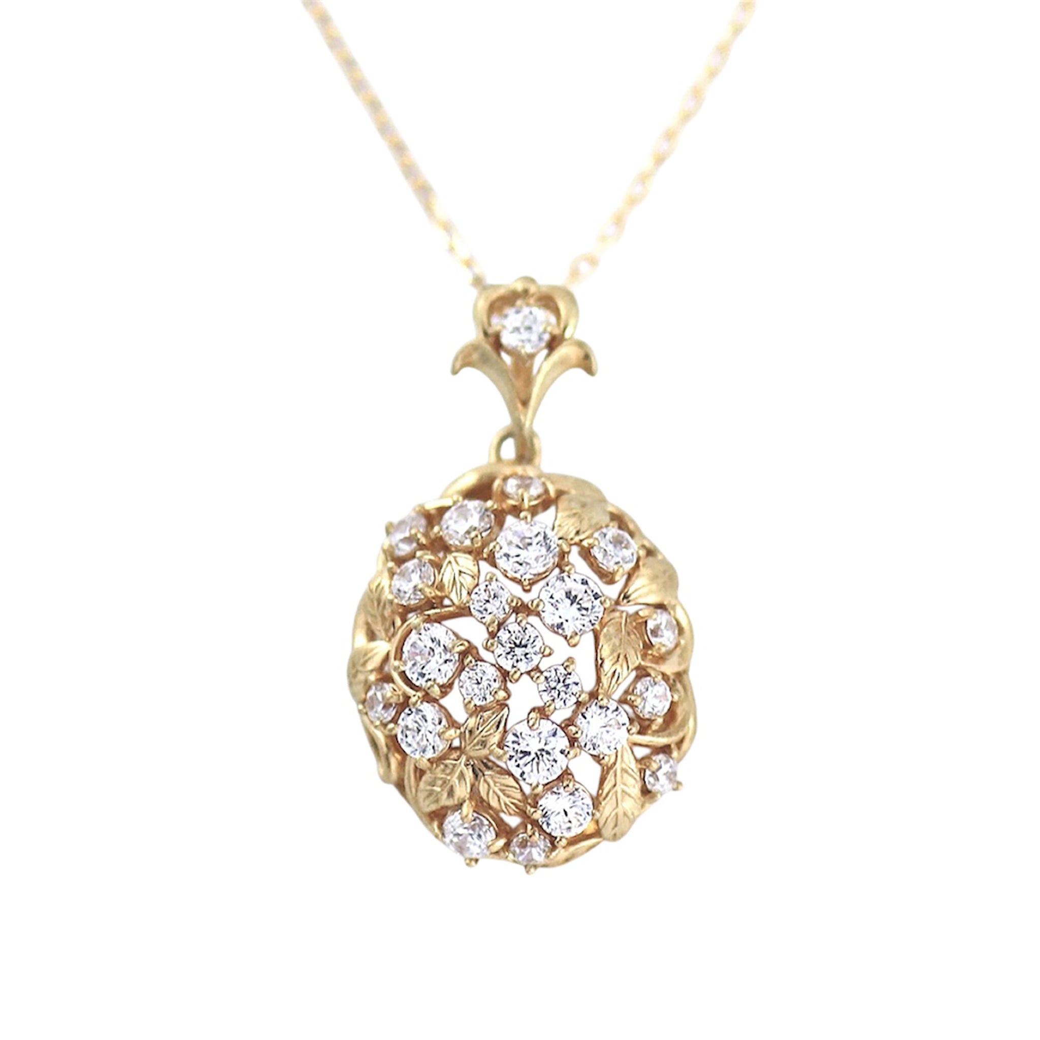 ダイヤモンド K10ネックレス(4月誕生石)《M0090020》