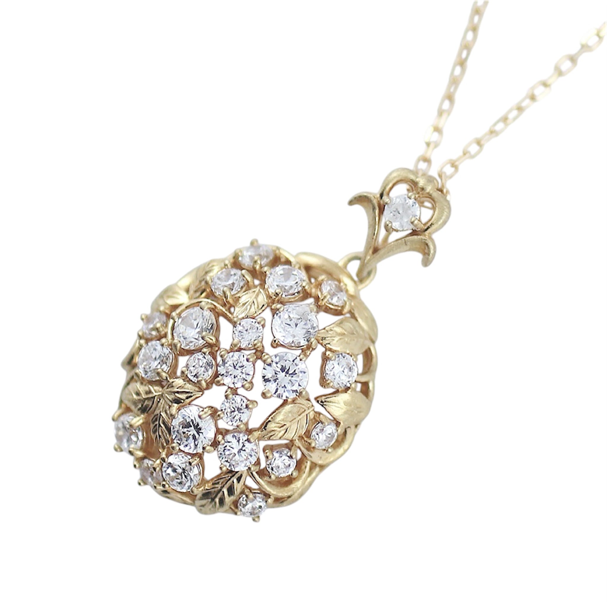 ダイヤモンド K10ネックレス(4月誕生石)《M0090020》