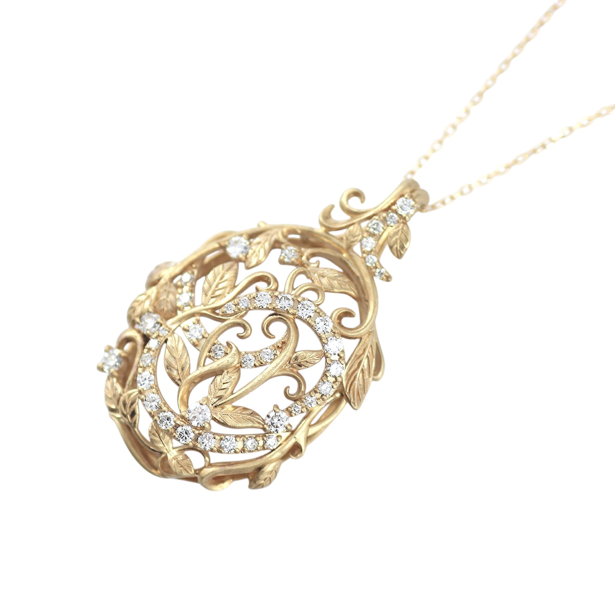 ダイヤモンド K10ネックレス(4月誕生石)《M0090021》