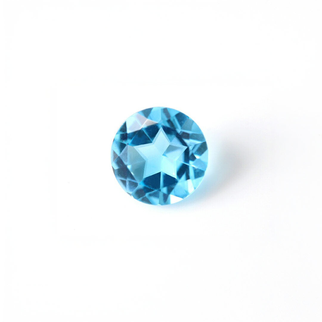 ブルートパーズ K10ネックレス(スターインカット/【流れ星】スターシャイン/11月誕生石) 《M0100009》