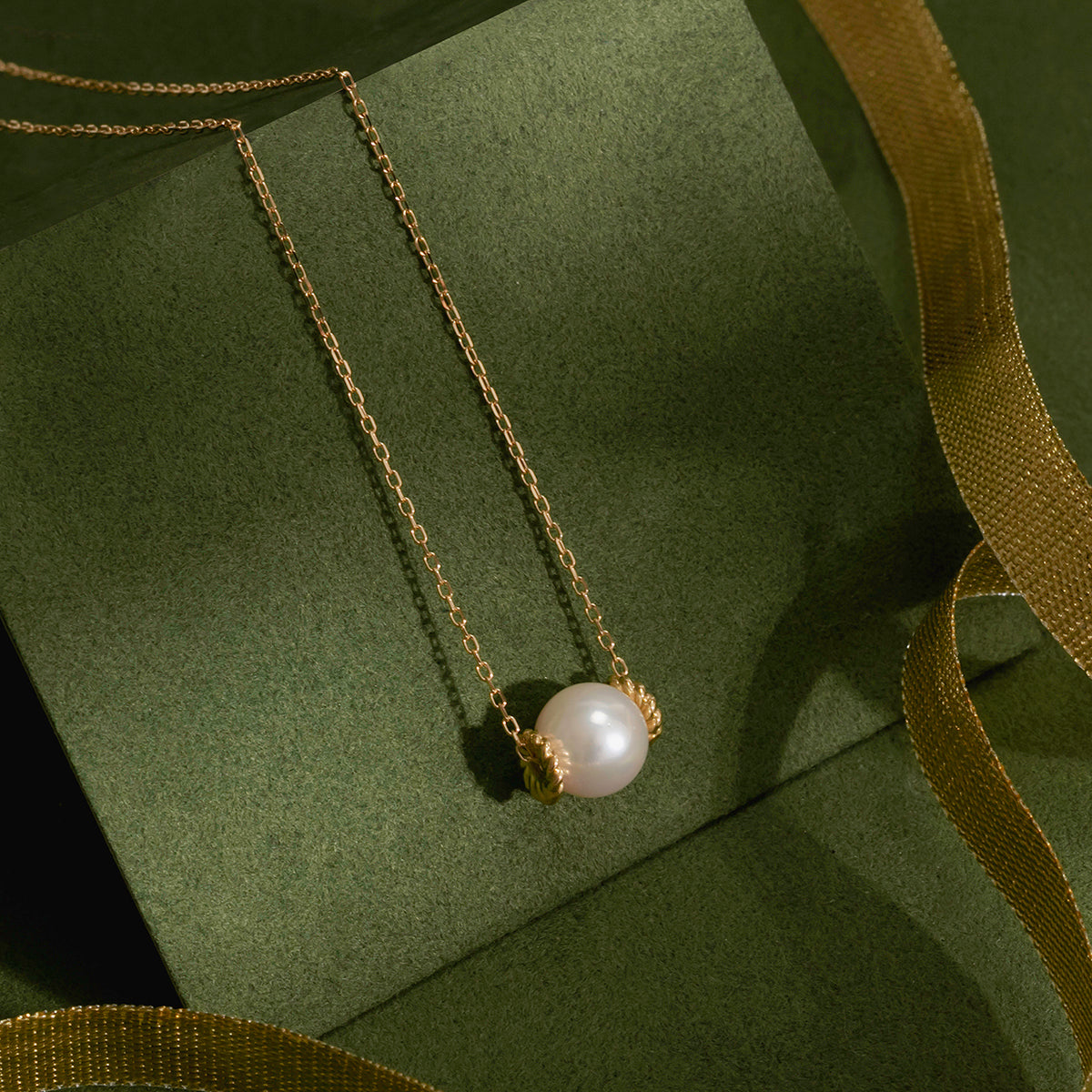 パール K18ネックレス(アコヤ真珠/8mm/6月誕生石)〈M0110002〉