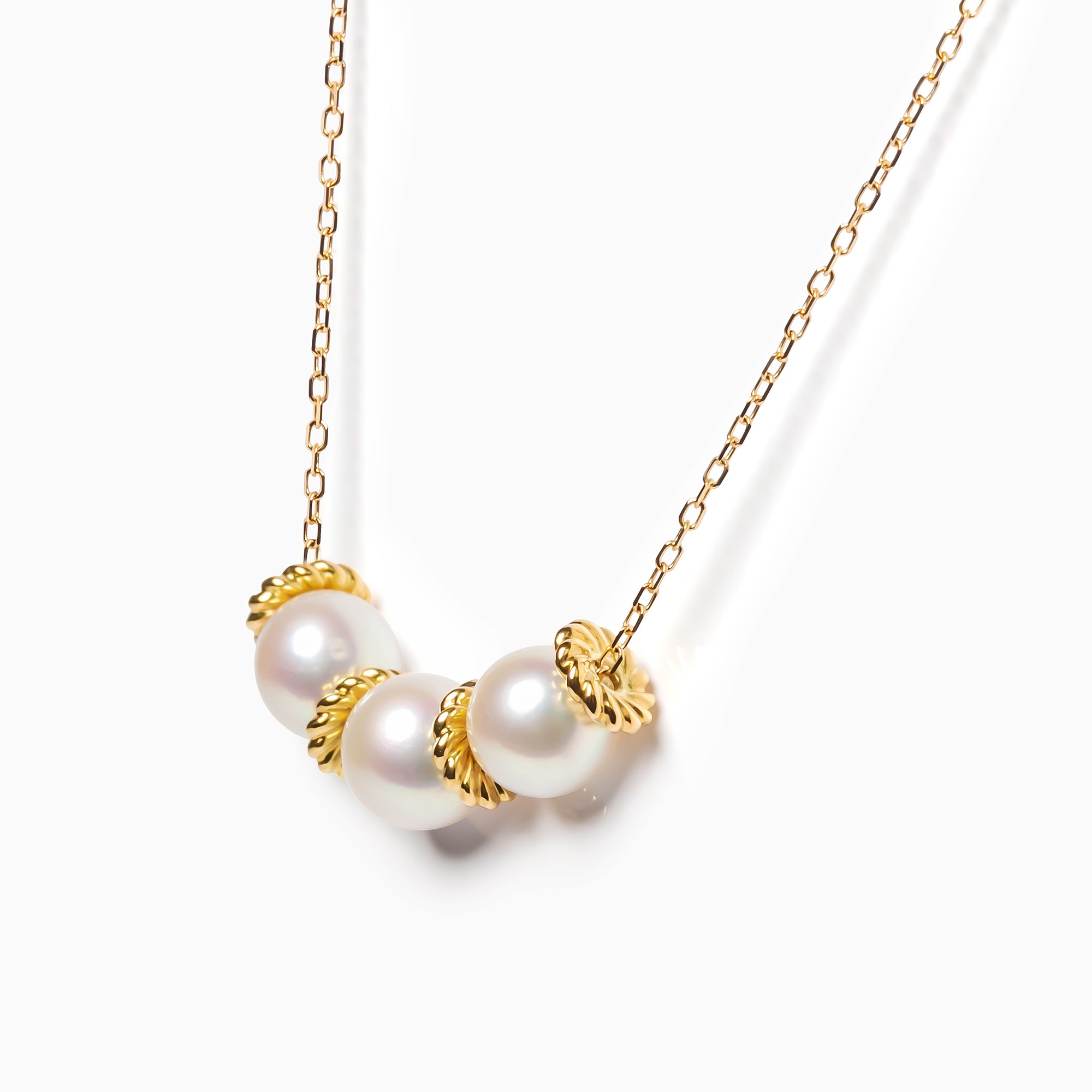 パール K18ネックレス(アコヤ真珠/6.5mm/6月誕生石)〈M0110003〉