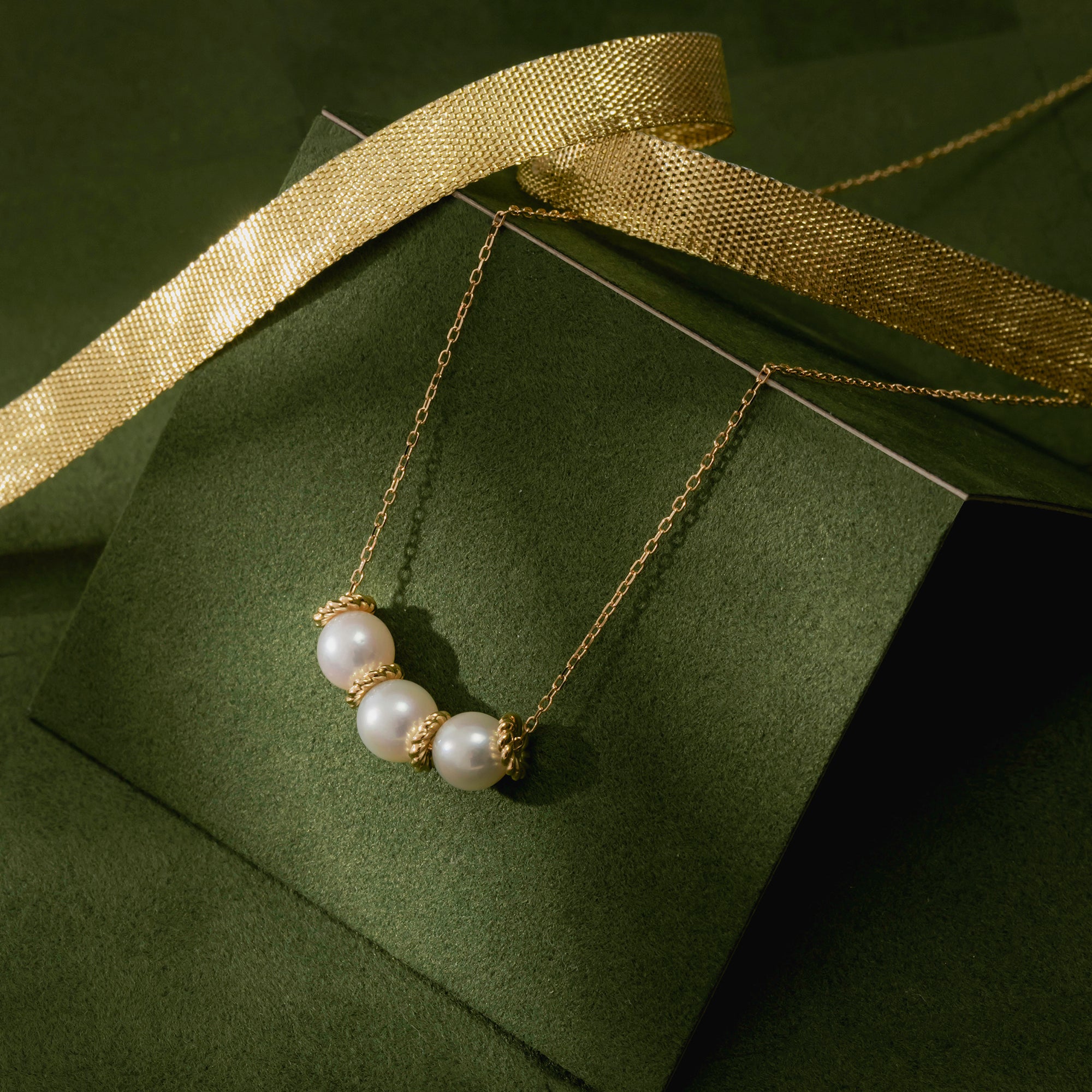 パール K18ネックレス(アコヤ真珠/6.5mm/6月誕生石)〈M0110003〉