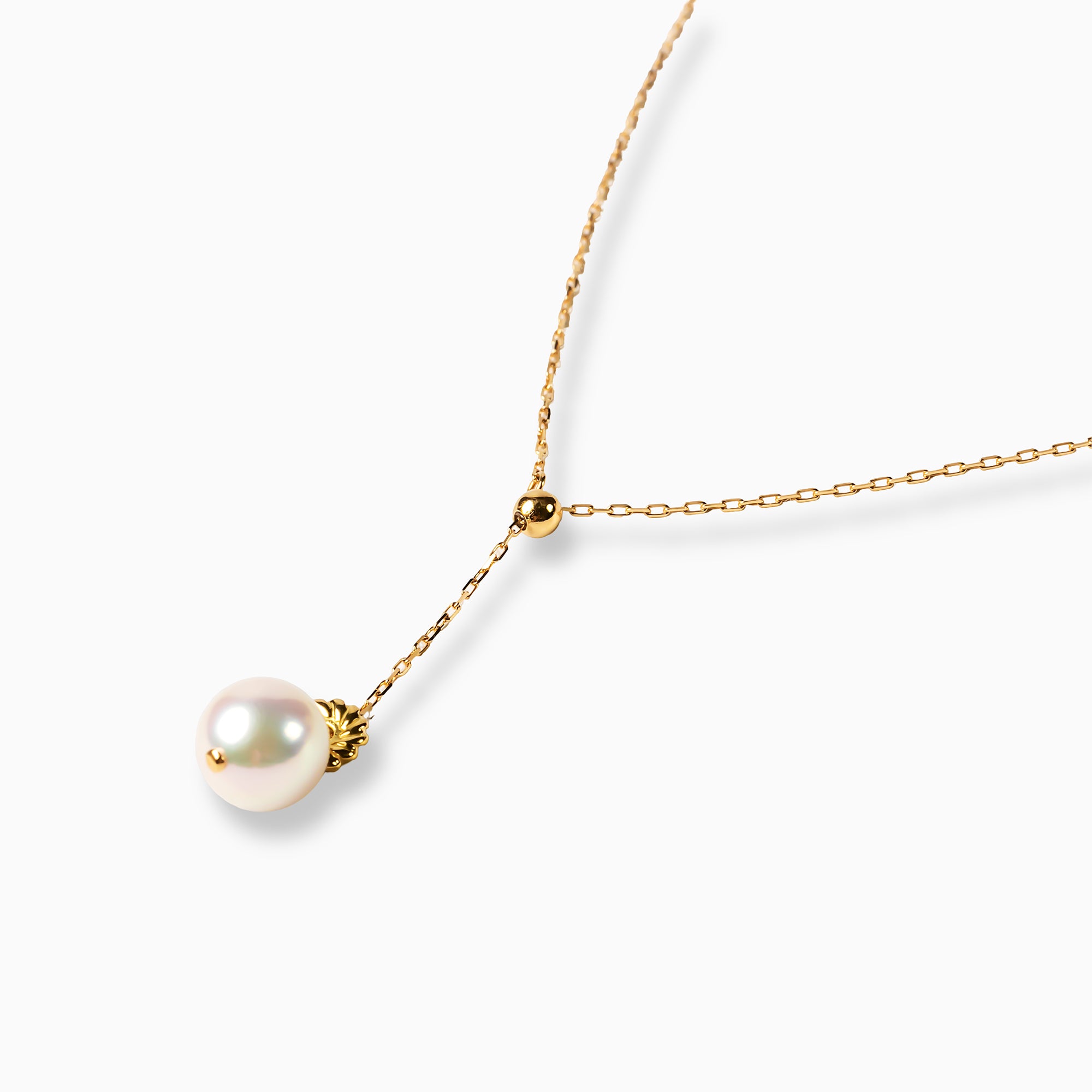 パール K18ネックレス(アコヤ真珠/7.5mm/6月誕生石)〈M0110004〉