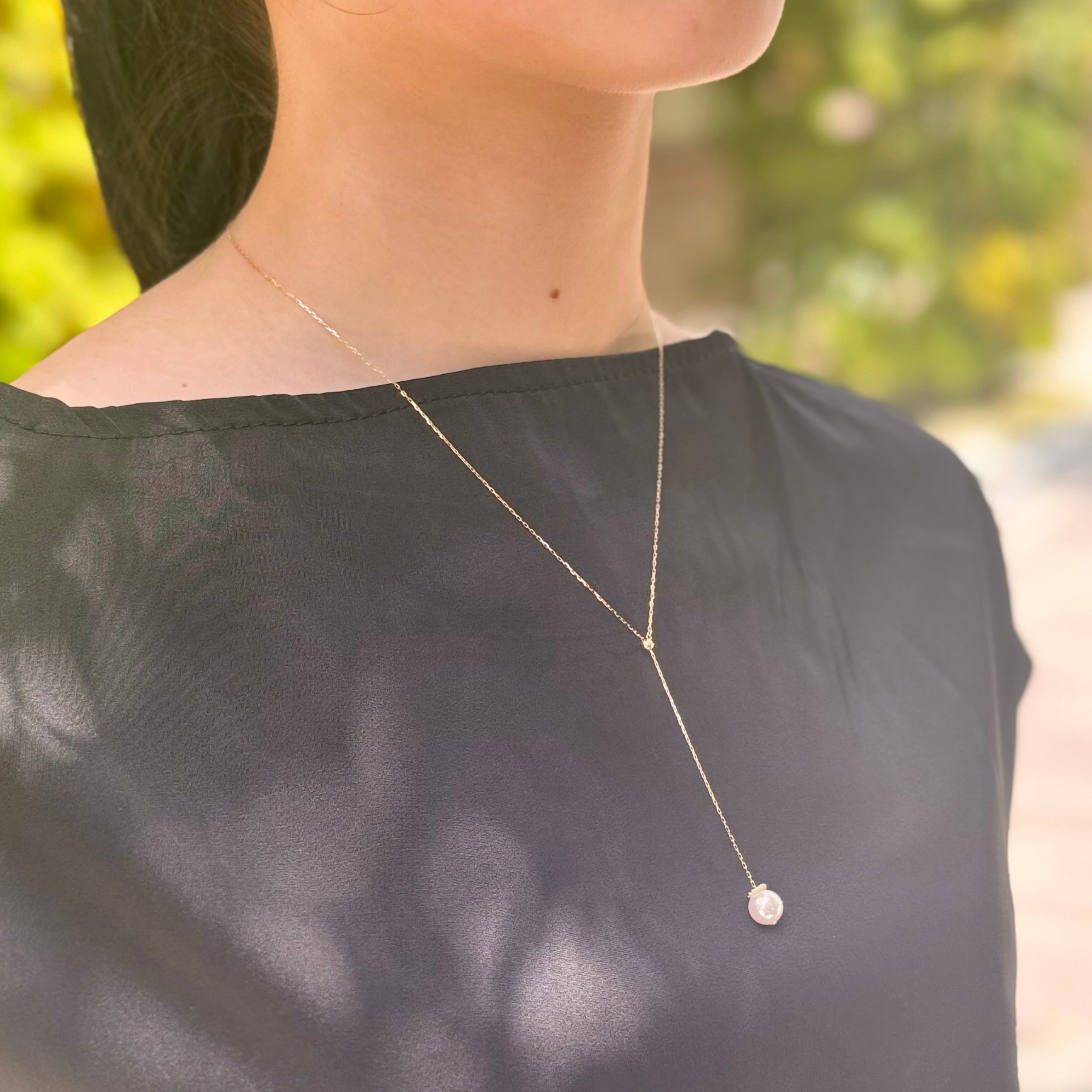 パール K18ネックレス(アコヤ真珠/7.5mm/6月誕生石)〈M0110004〉