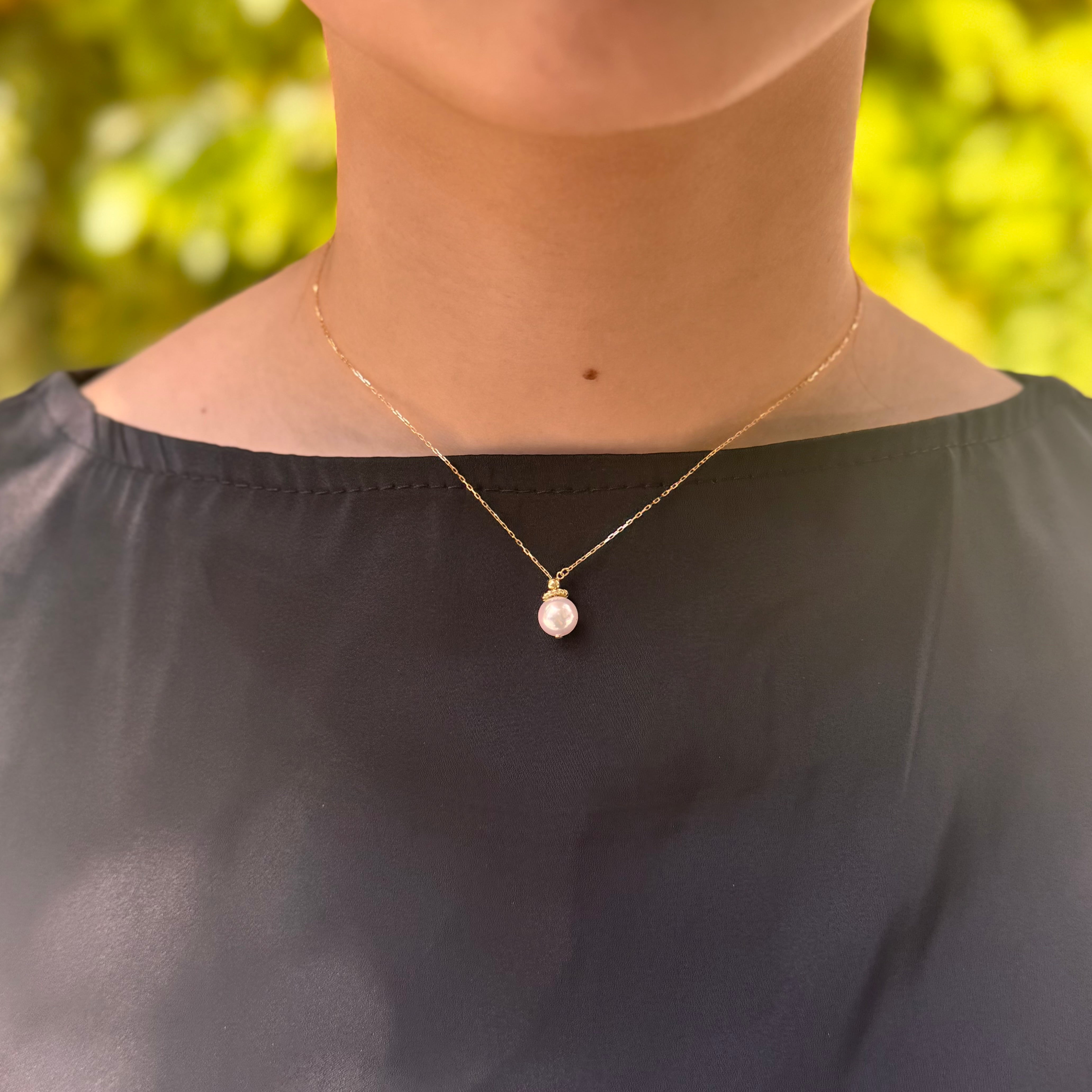 パール K18ネックレス(アコヤ真珠/7.5mm/6月誕生石)〈M0110004〉