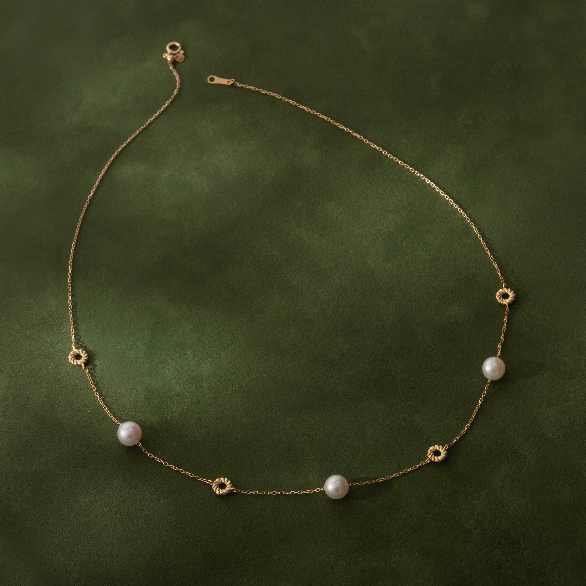 パール K18ネックレス(アコヤ真珠/6.5mm/6月誕生石)〈M0110008〉