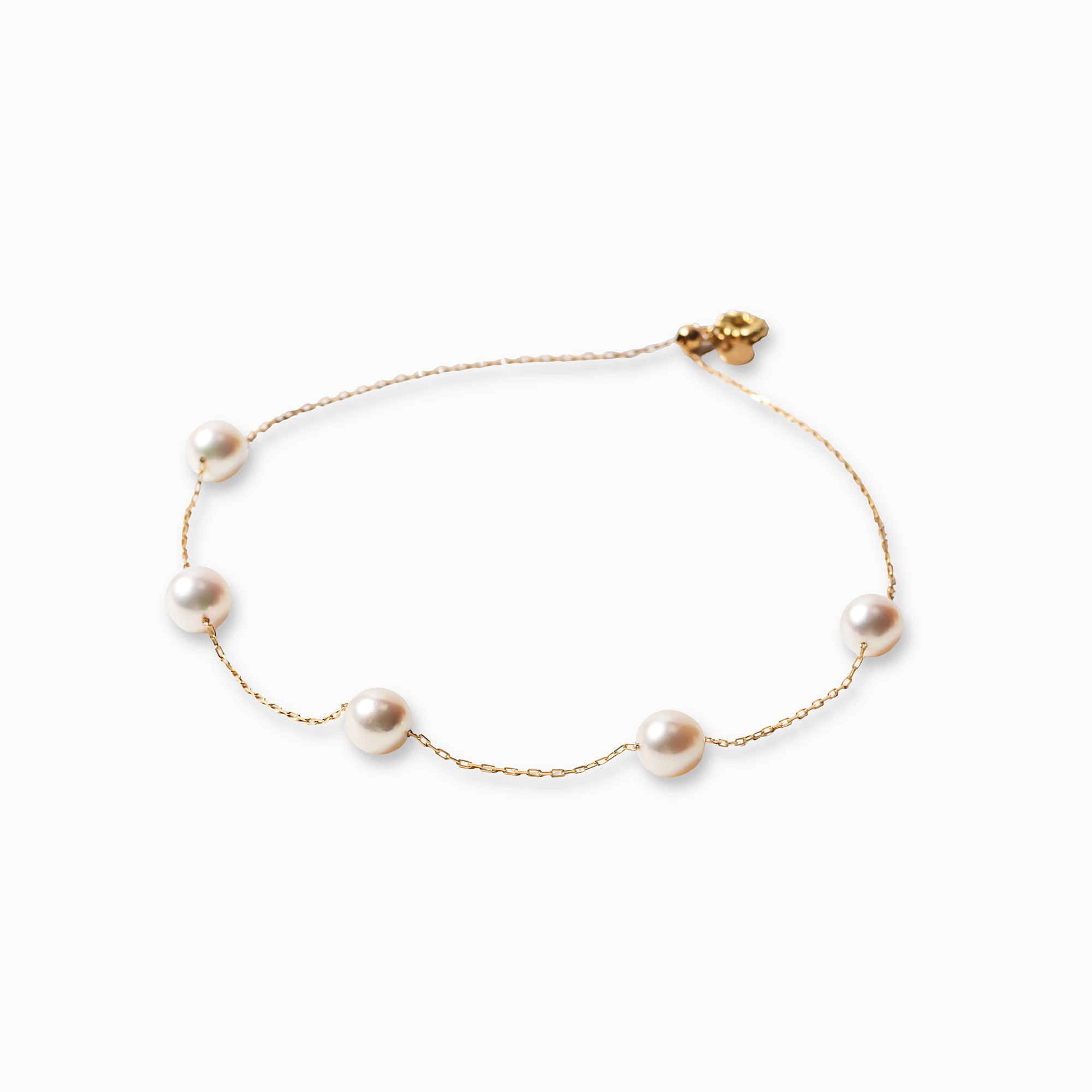 パール K18ブレスレット(アコヤ真珠/6.5mm/6月誕生石)〈M0110009〉