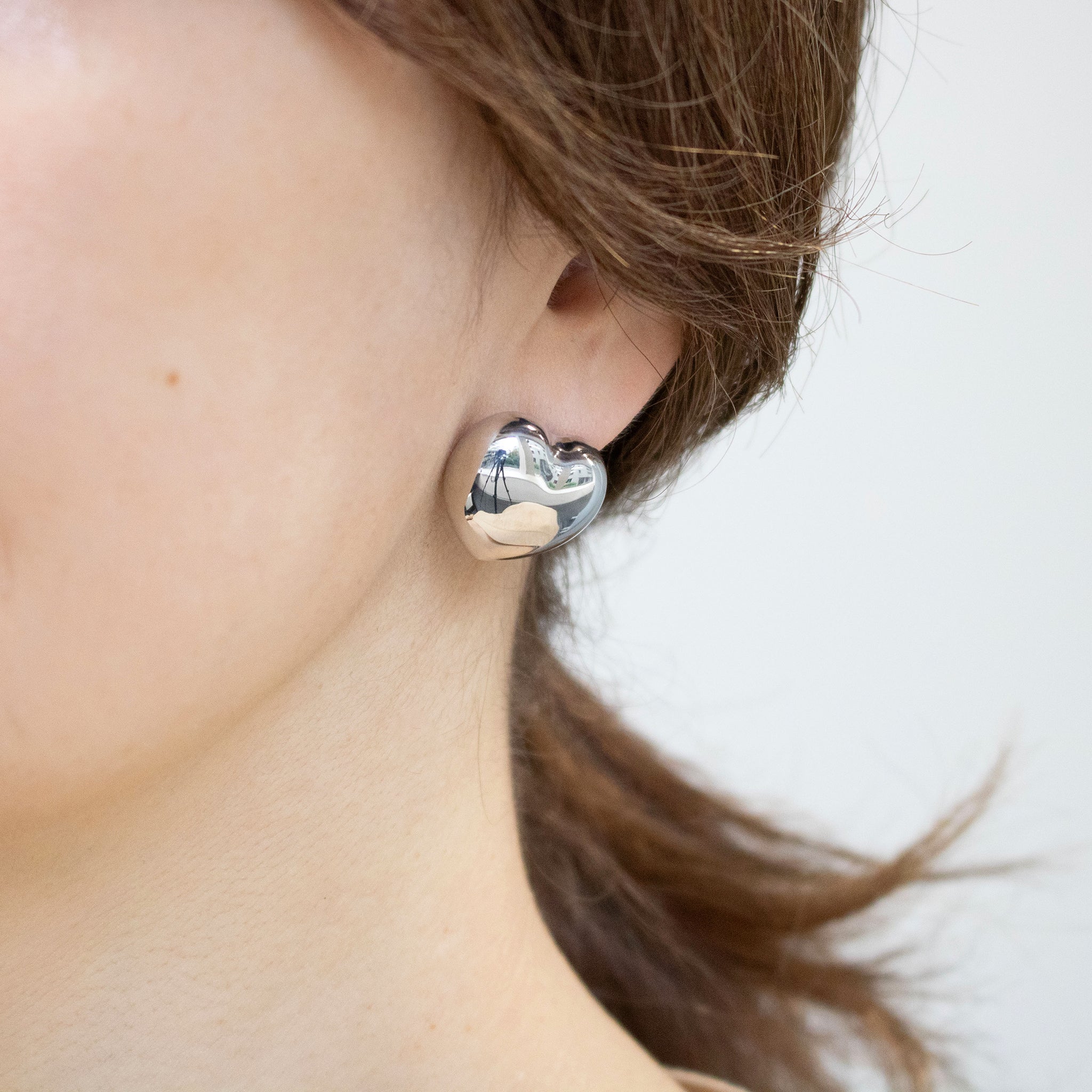 シルバーピアス(ハートモチーフ)《M0120014》