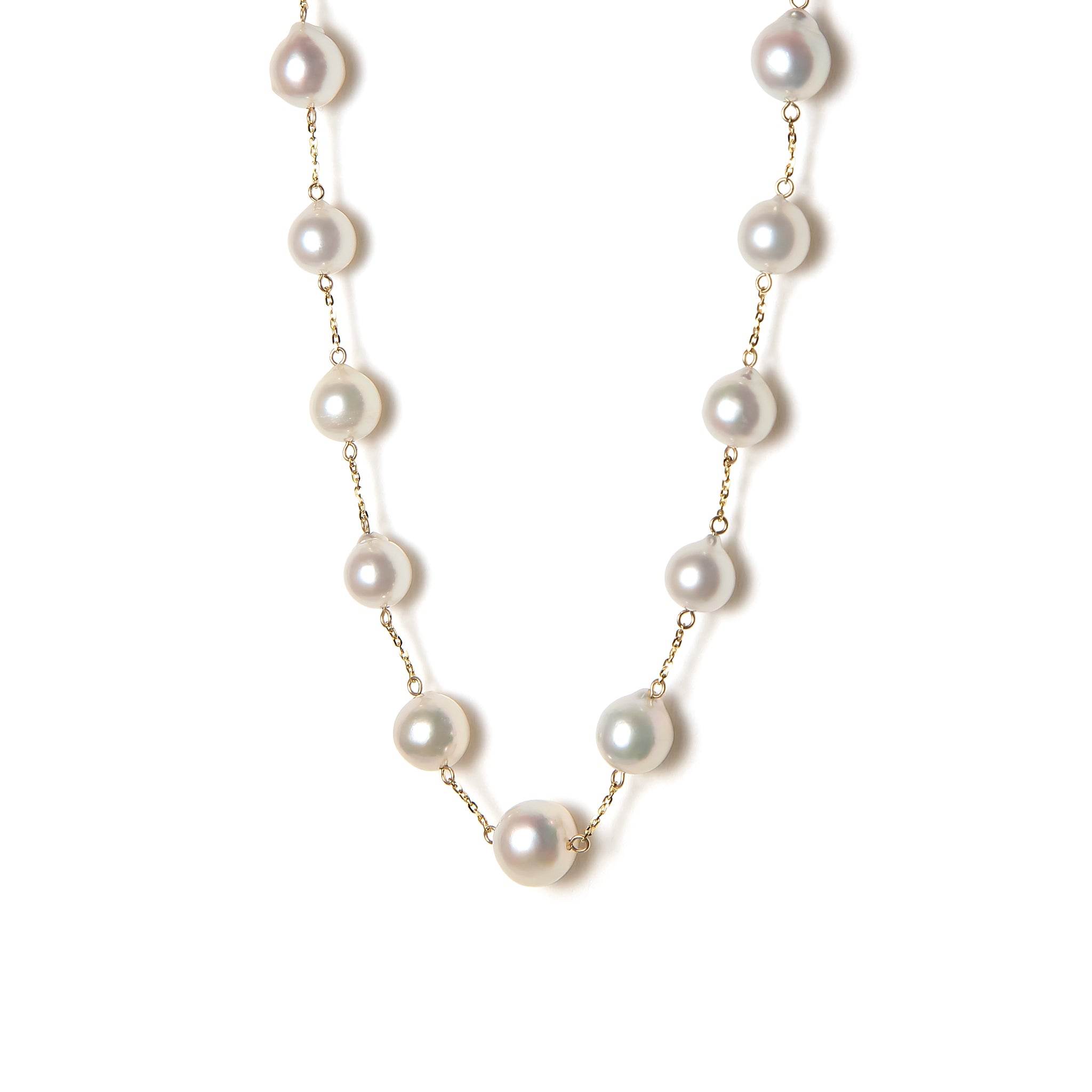 【限定10点】パール K18/K14ネックレス(アコヤ真珠/6月誕生石)《M0130012》