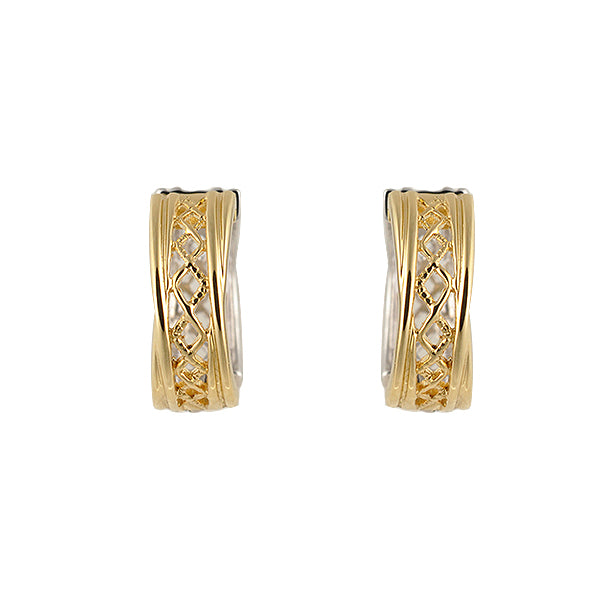 K18イヤリング(ピアリング/マルチカラー/リバーシブル)《OESY1075》