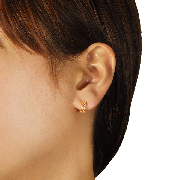 K18イヤリング(ピアリング/マルチカラー/リバーシブル)《OESY1075》