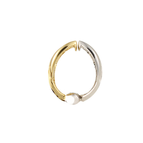 K18イヤリング(ピアリング/マルチカラー/リバーシブル/マット)《OESY1078》