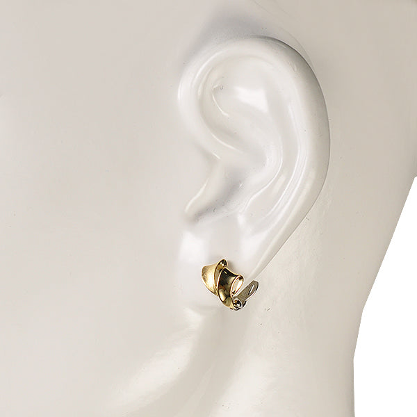 K18イヤリング(ピアリング/マルチカラー/リバーシブル/マット)《OESY1078》