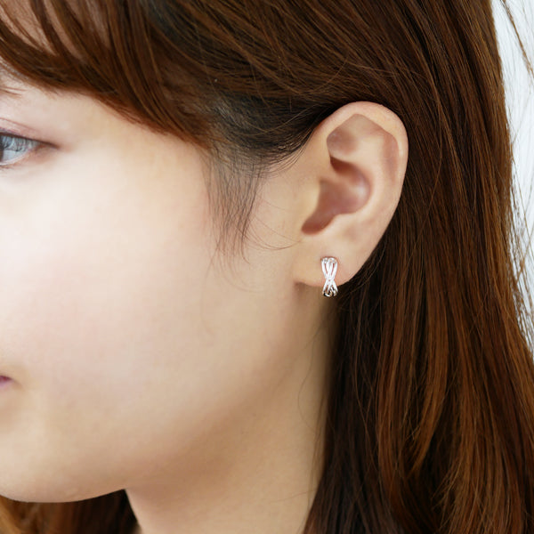 K18イヤリング(ピアリング/リバーシブル)《OESY1079》