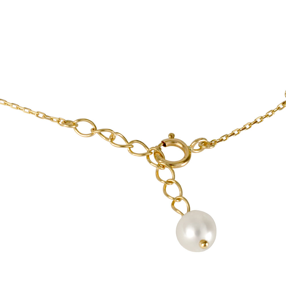 ルビー /パール K18ブレスレット(クレサンベール/淡水真珠/7月誕生石)《WBCR2842》