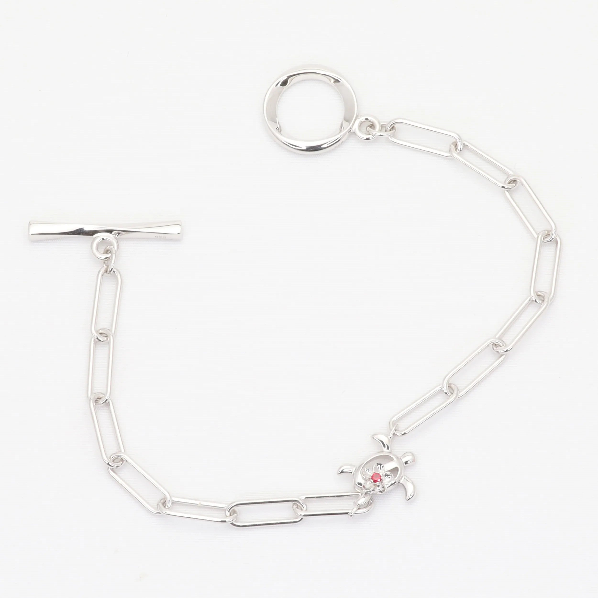 ルビー SVブレスレット(クレサンベール/モンプレジール/ホヌモチーフ)《WBCR4290》