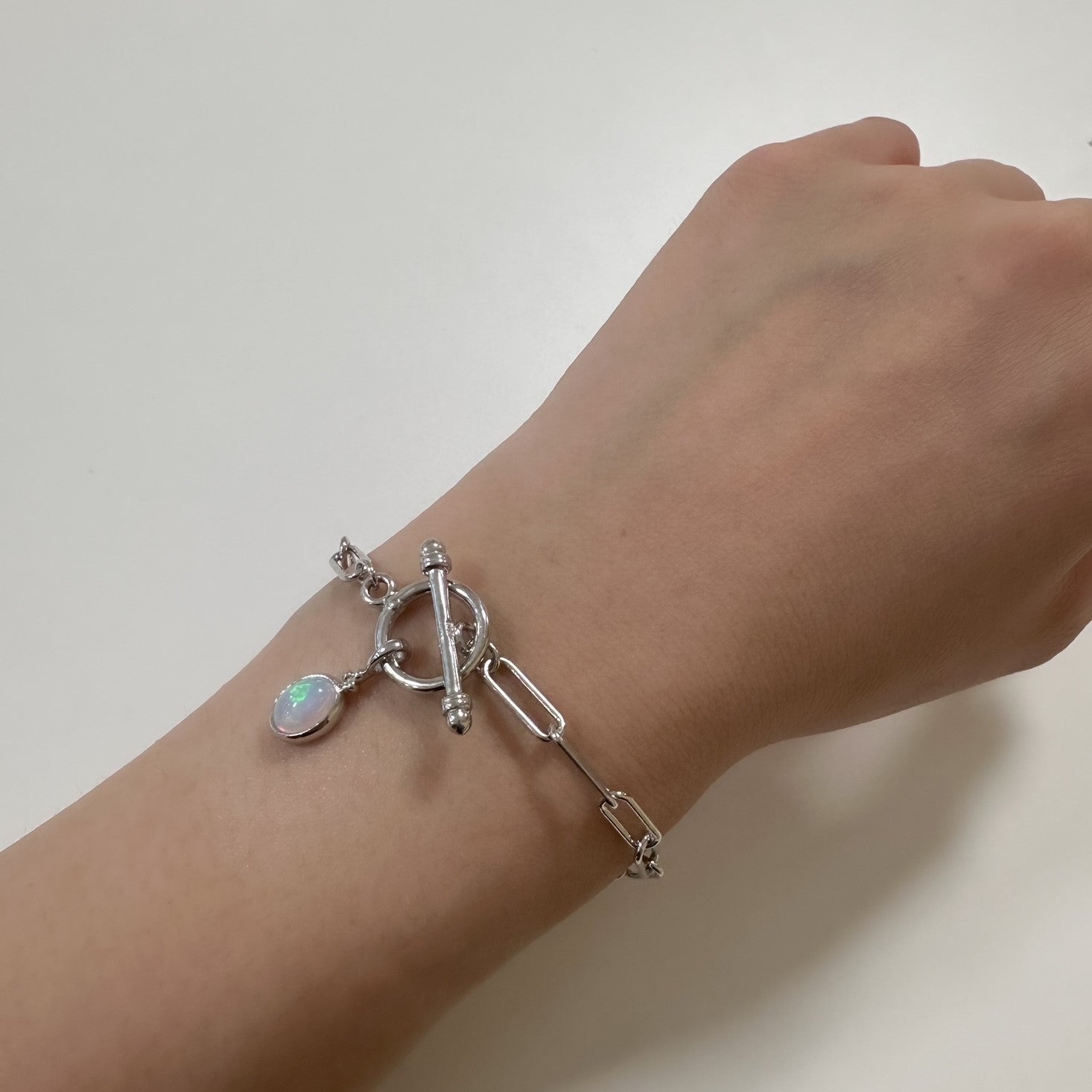 ピンクオパール SVブレスレット(クレサンベール/モンプレジール/10月誕生石)《WBCW4212》