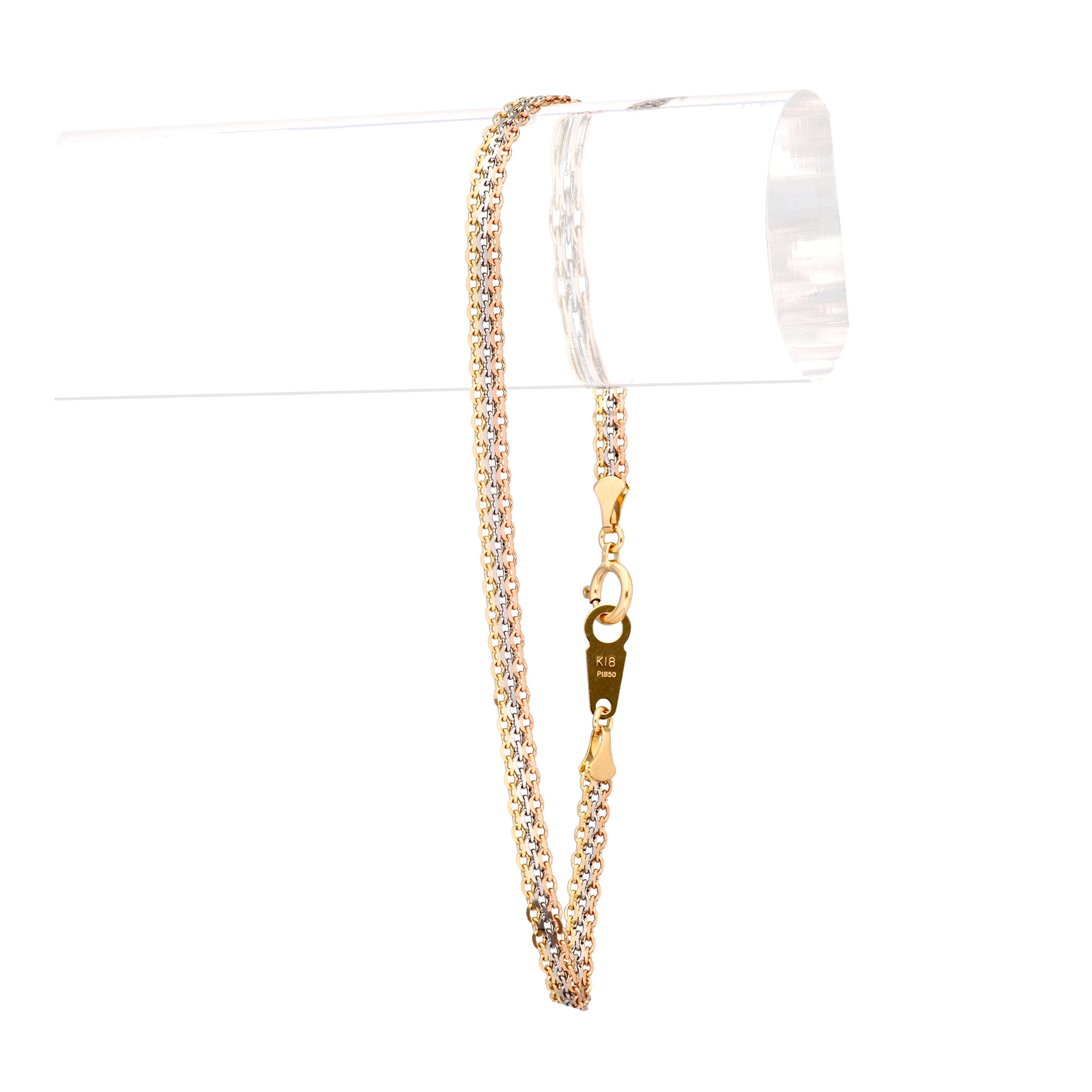 マルチカラーブレスレット(アズキビスマルク/幅3.0mm)《WBCY4177》