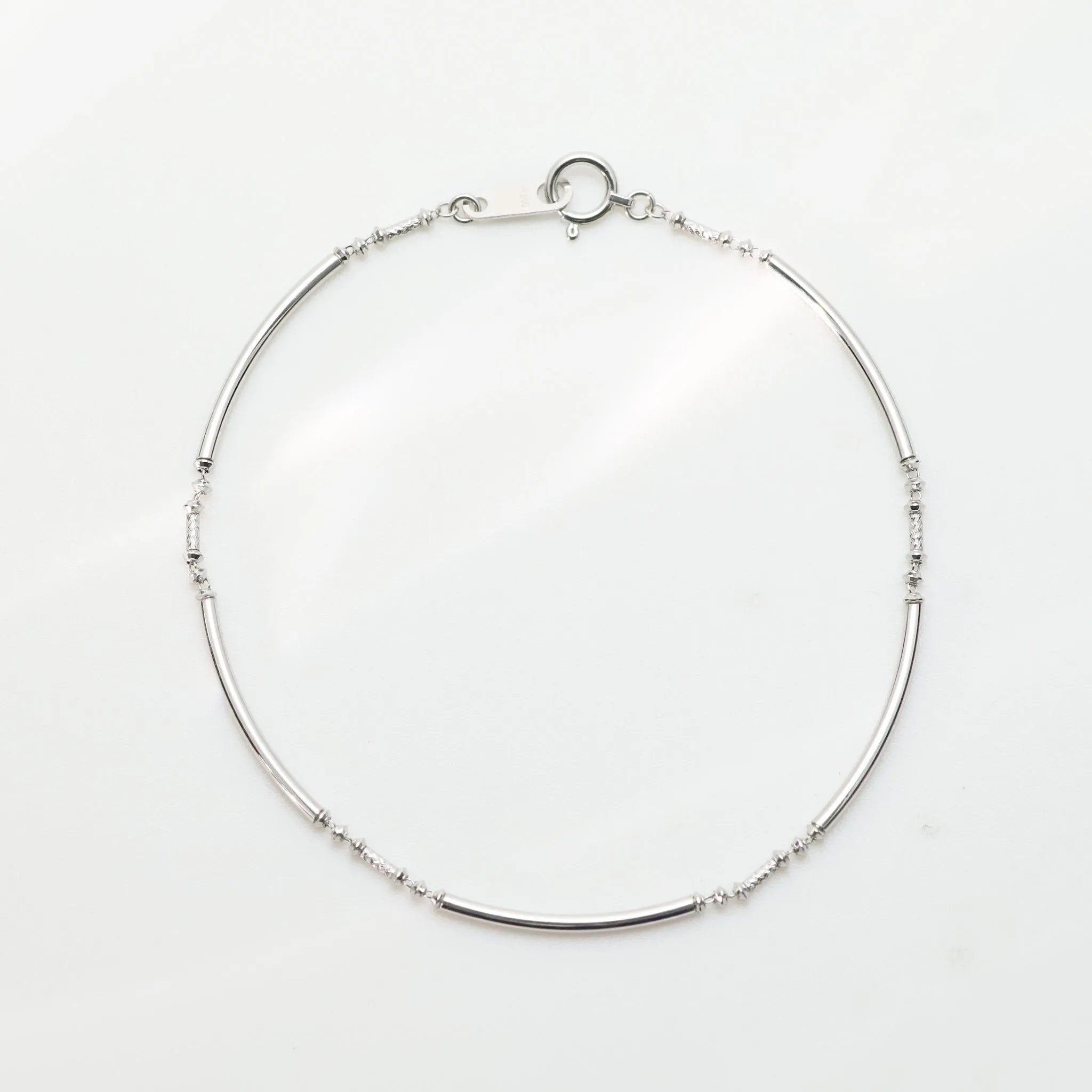 プラチナブレスレット(カットパーツ/18cm)《WBCY4298》