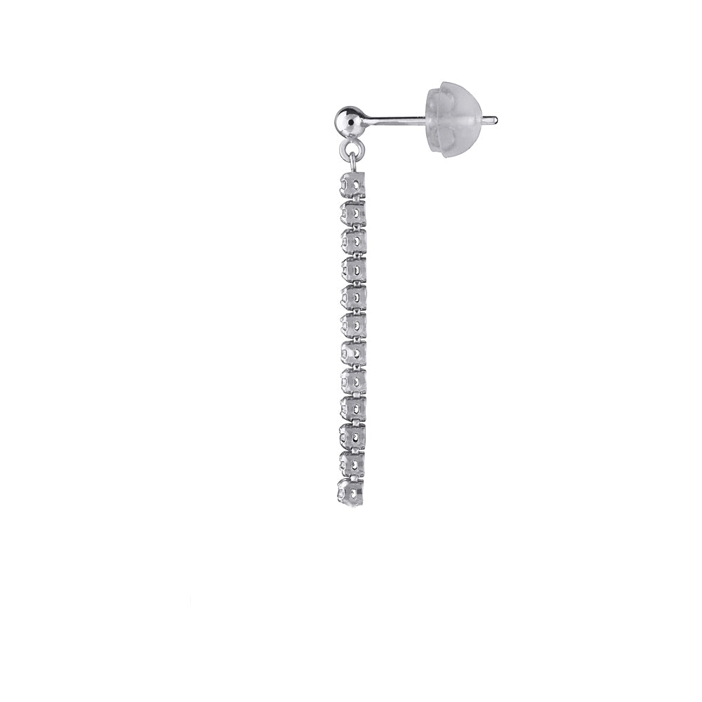 ダイヤモンド プラチナピアス(計0.5カラット/テニス/ライン/4月誕生石)《WEPD3469》