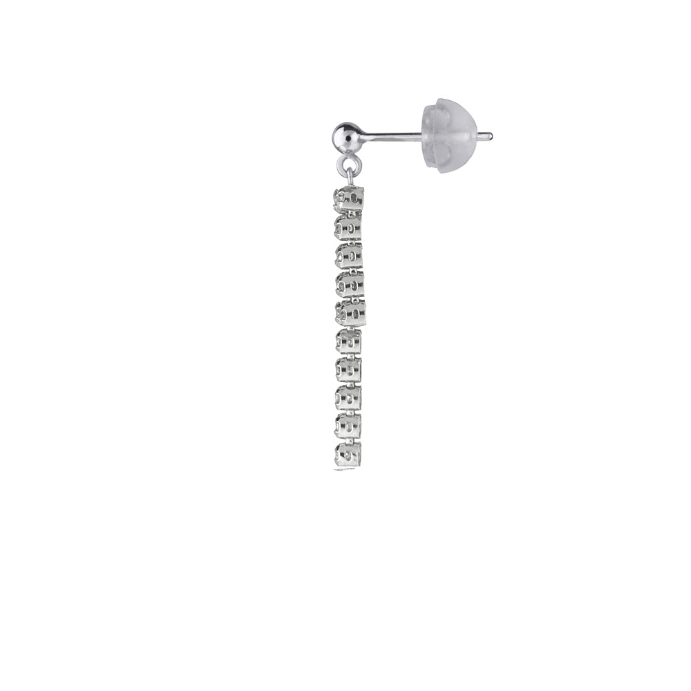 ダイヤモンド プラチナピアス(計0.6カラット/テニス/ライン/4月誕生石)《WEPD3470》