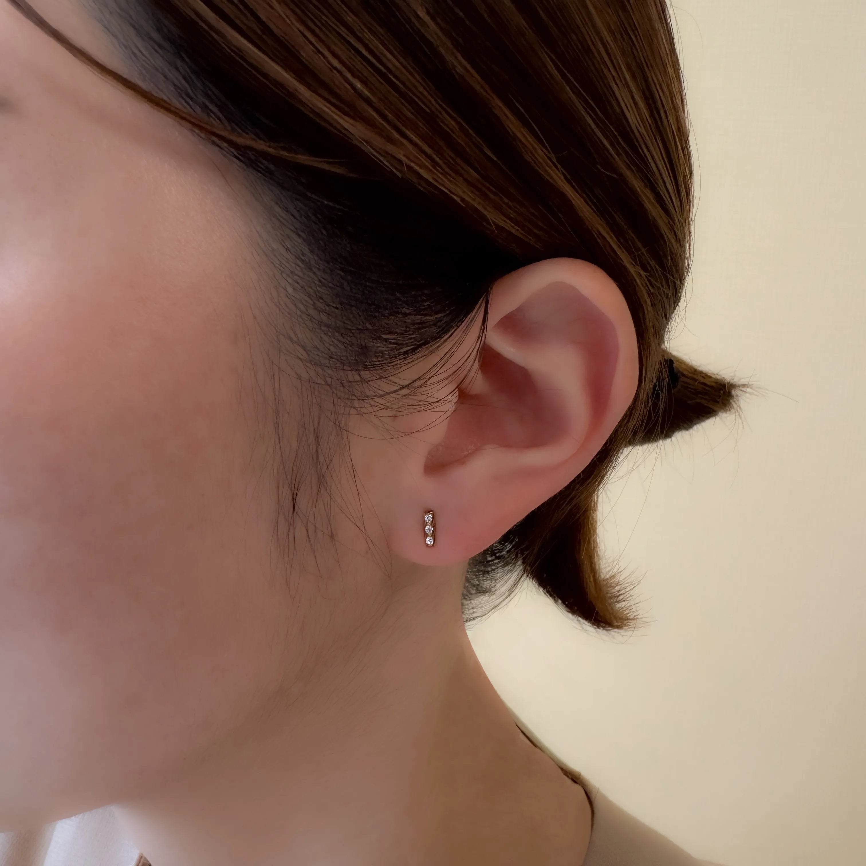 ダイヤモンド K18ピアス(エアロセッティング/スタッド)《WEPD4281》