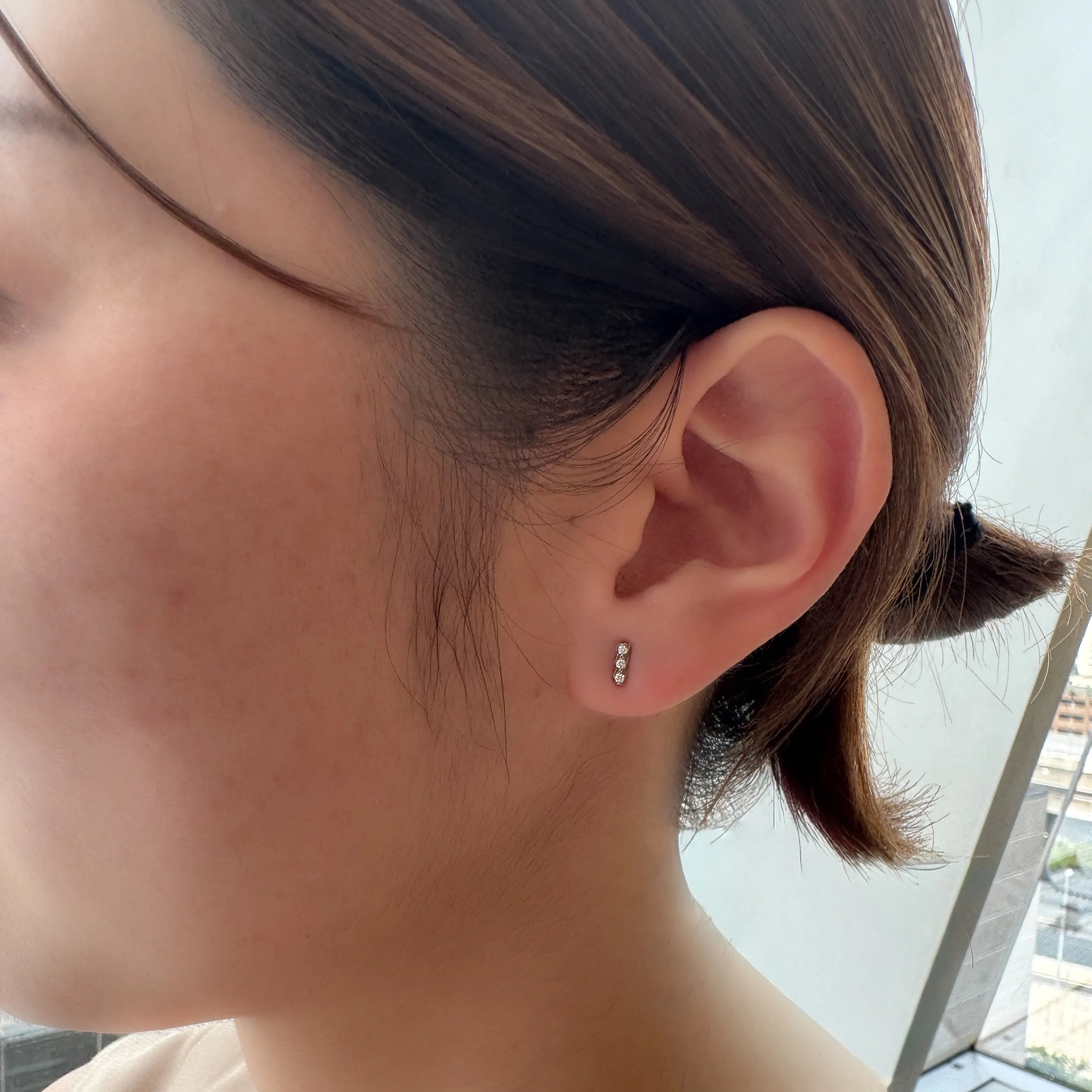 ダイヤモンド プラチナピアス(エアロセッティング/スタッド)《WEPD4282》