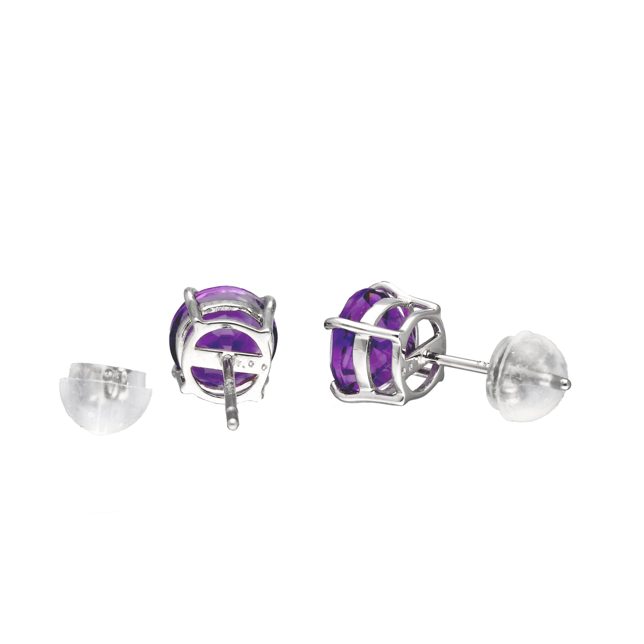 PT アメシストピアス(スタッド/計2.0ct/2月誕生石)《WEPN4220》