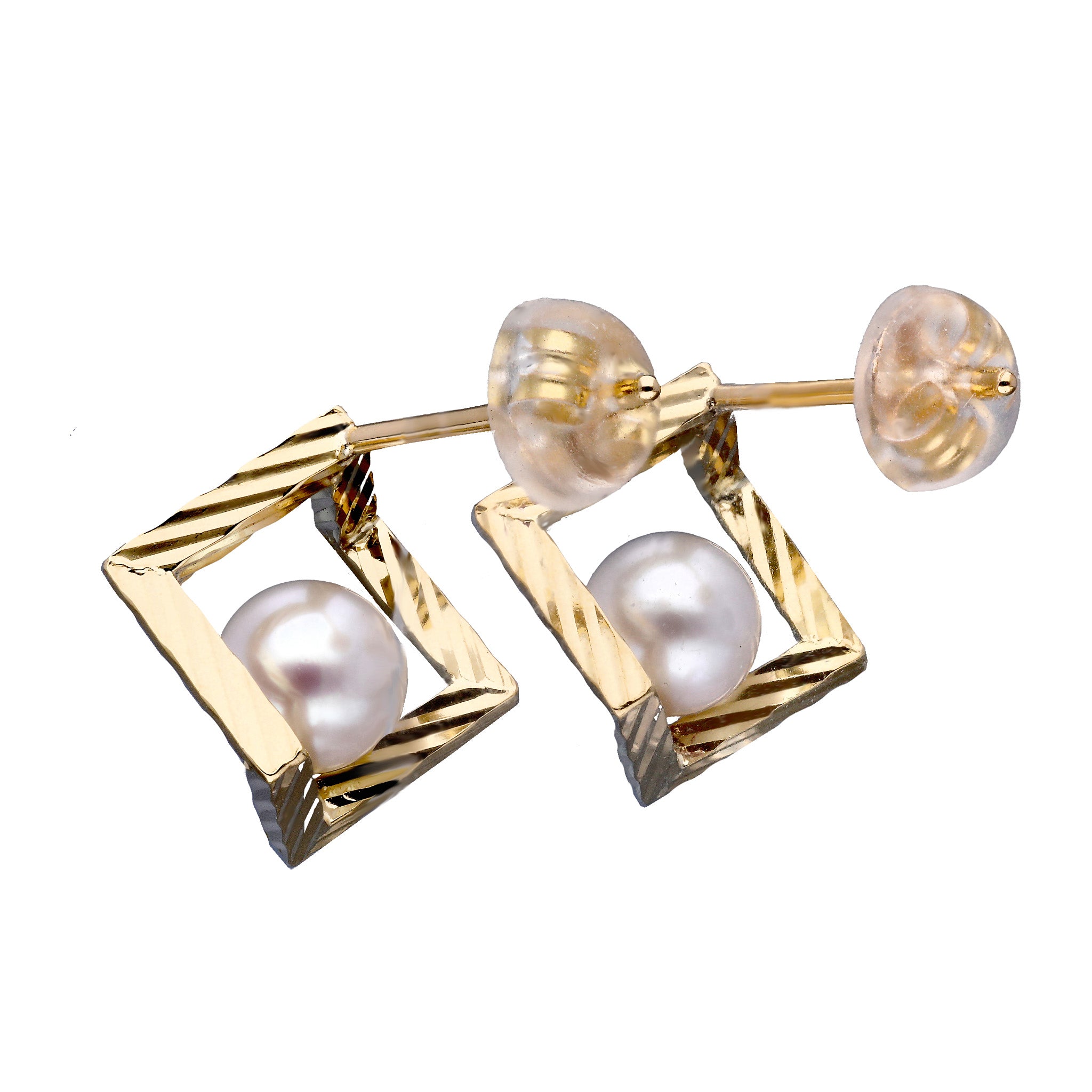 パール K18ピアス(コネクトシリーズ/5mm珠)《WEPQ4284》