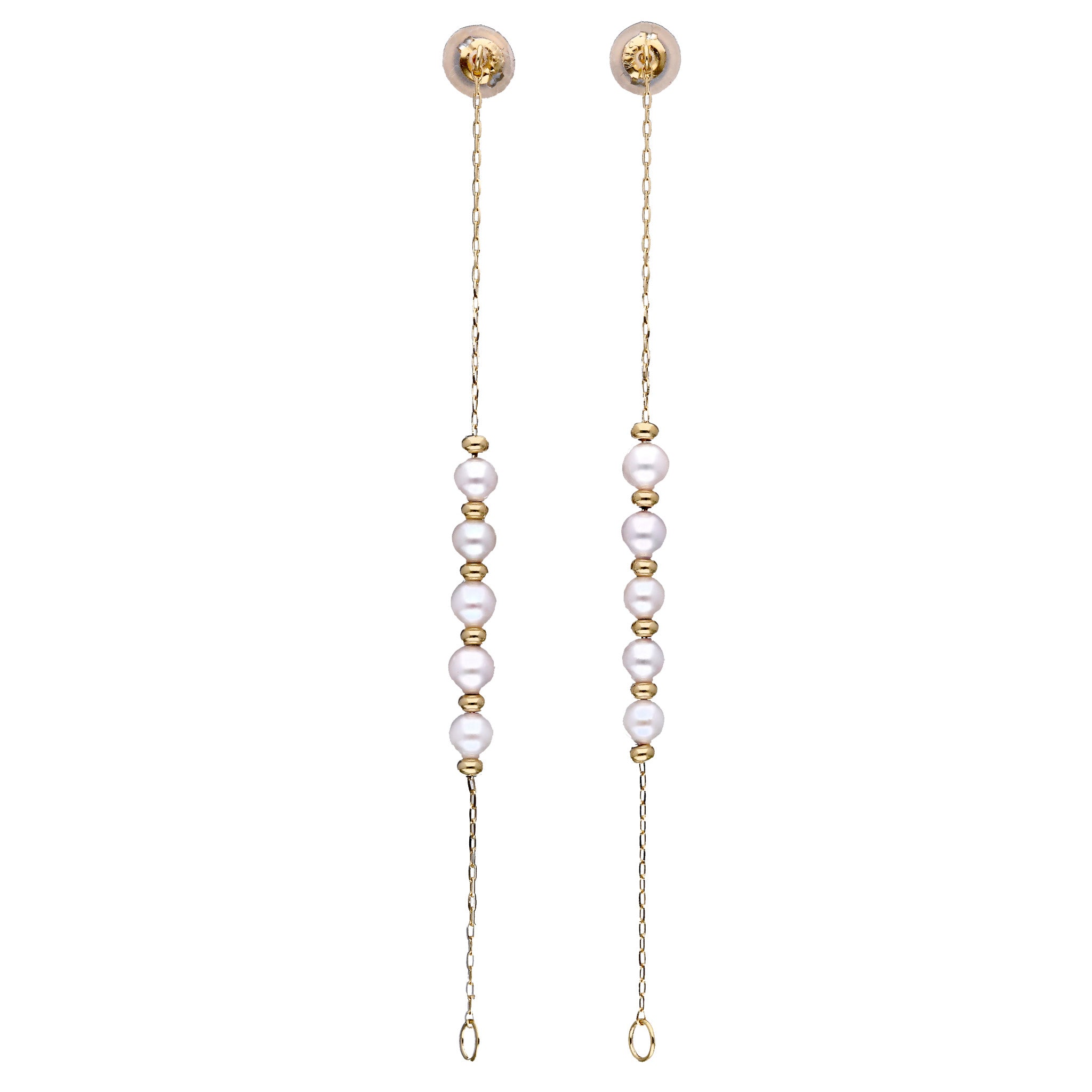 パール K18ピアス(プチロンパール/アコヤ真珠)《WEPQ4285》