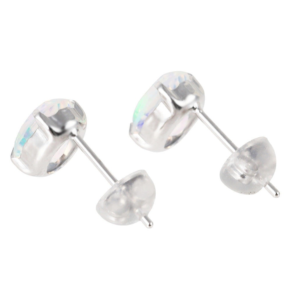 ウォーターオパール K18ピアス(クレサンベール/オーバル/10月誕生石)