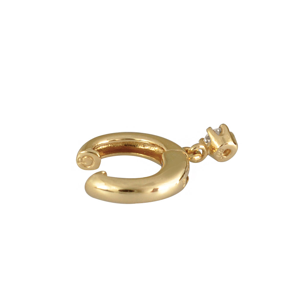 ダイヤモンド K18イヤリング(計0.1カラット/ピアリング/4月誕生石)《WESD3532》