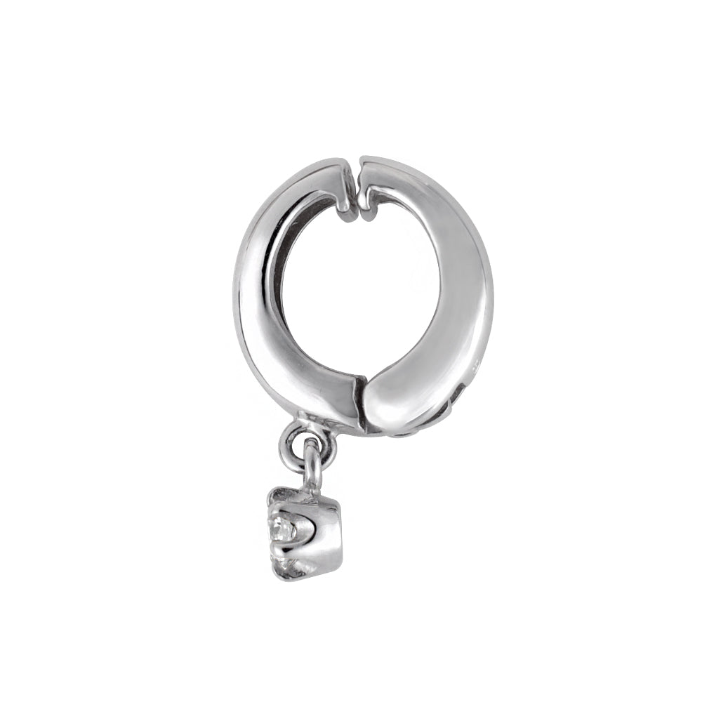 ダイヤモンド プラチナイヤリング(計0.1カラット/ピアリング/4月誕生石)《WESD3533》