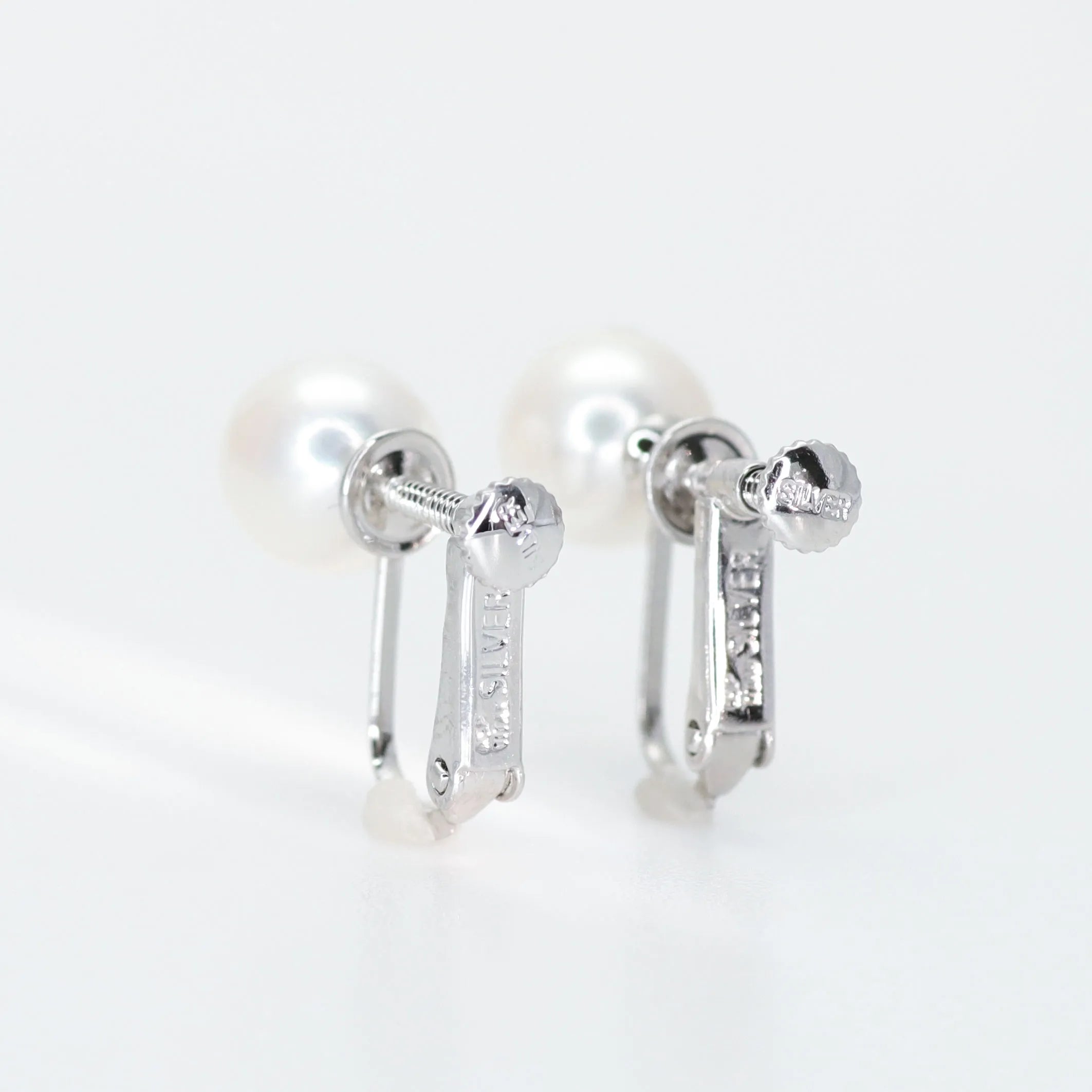 パール シルバーイヤリング(アコヤ真珠/8.0mm~8.5mm/6月誕生石)《WESQ3097》