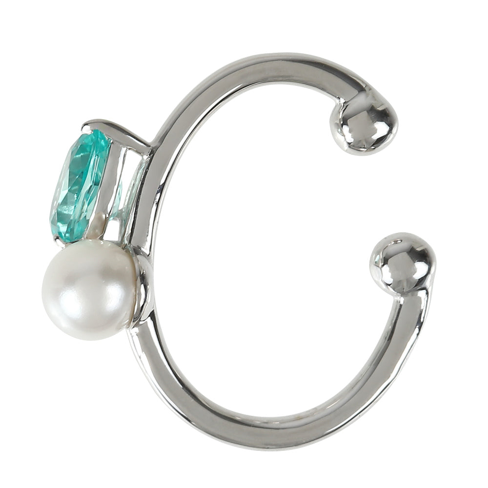 グリーンクリソベリル K10イヤーカフ(クレサンベール/モンプレジール)《WESV4000》