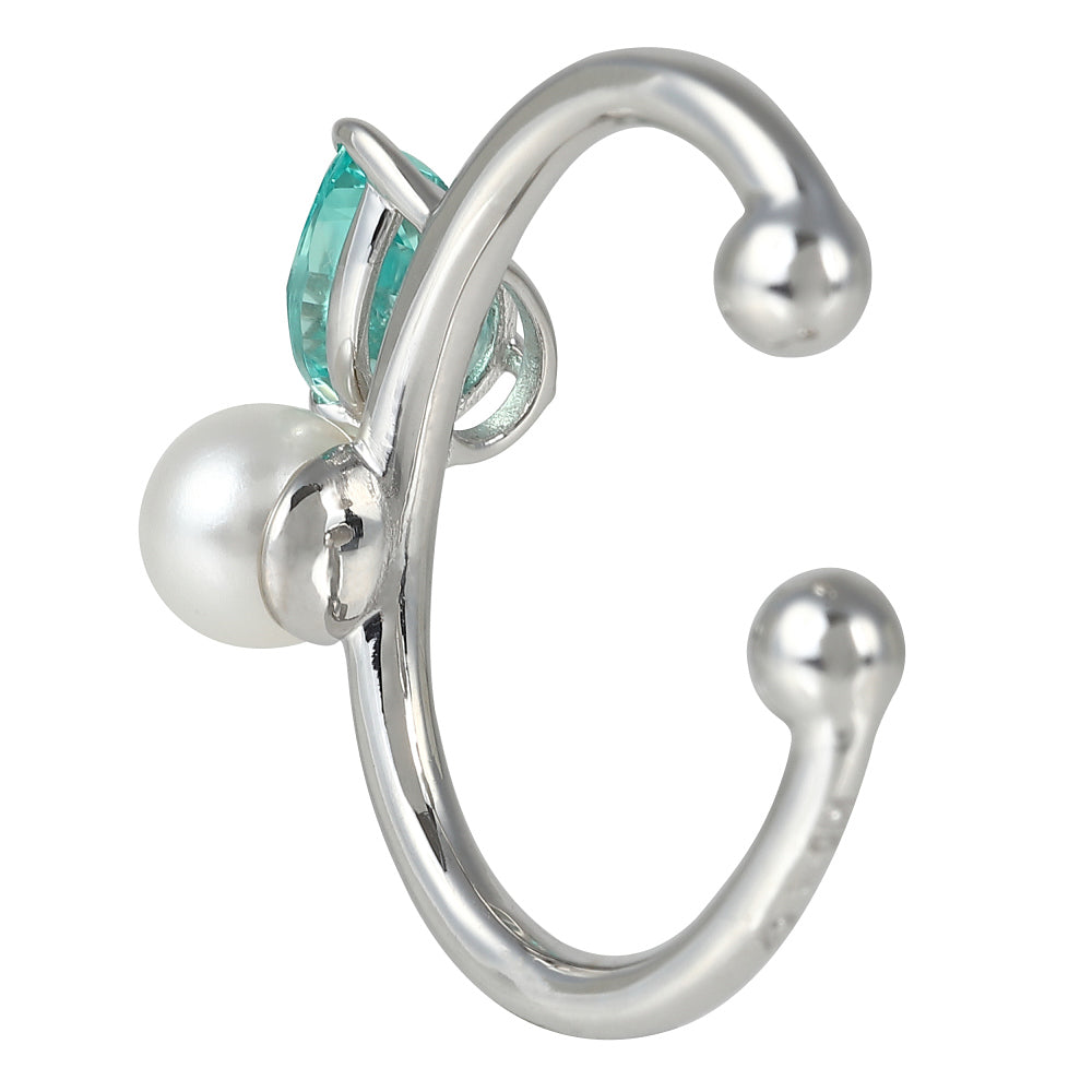 グリーンクリソベリル K10イヤーカフ(クレサンベール/モンプレジール)《WESV4000》