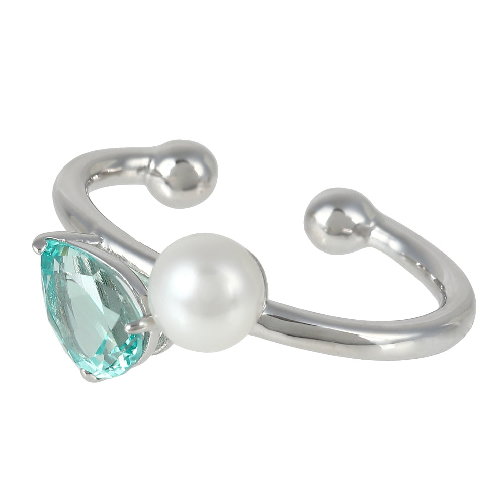 グリーンクリソベリル K10イヤーカフ(クレサンベール/モンプレジール)《WESV4000》