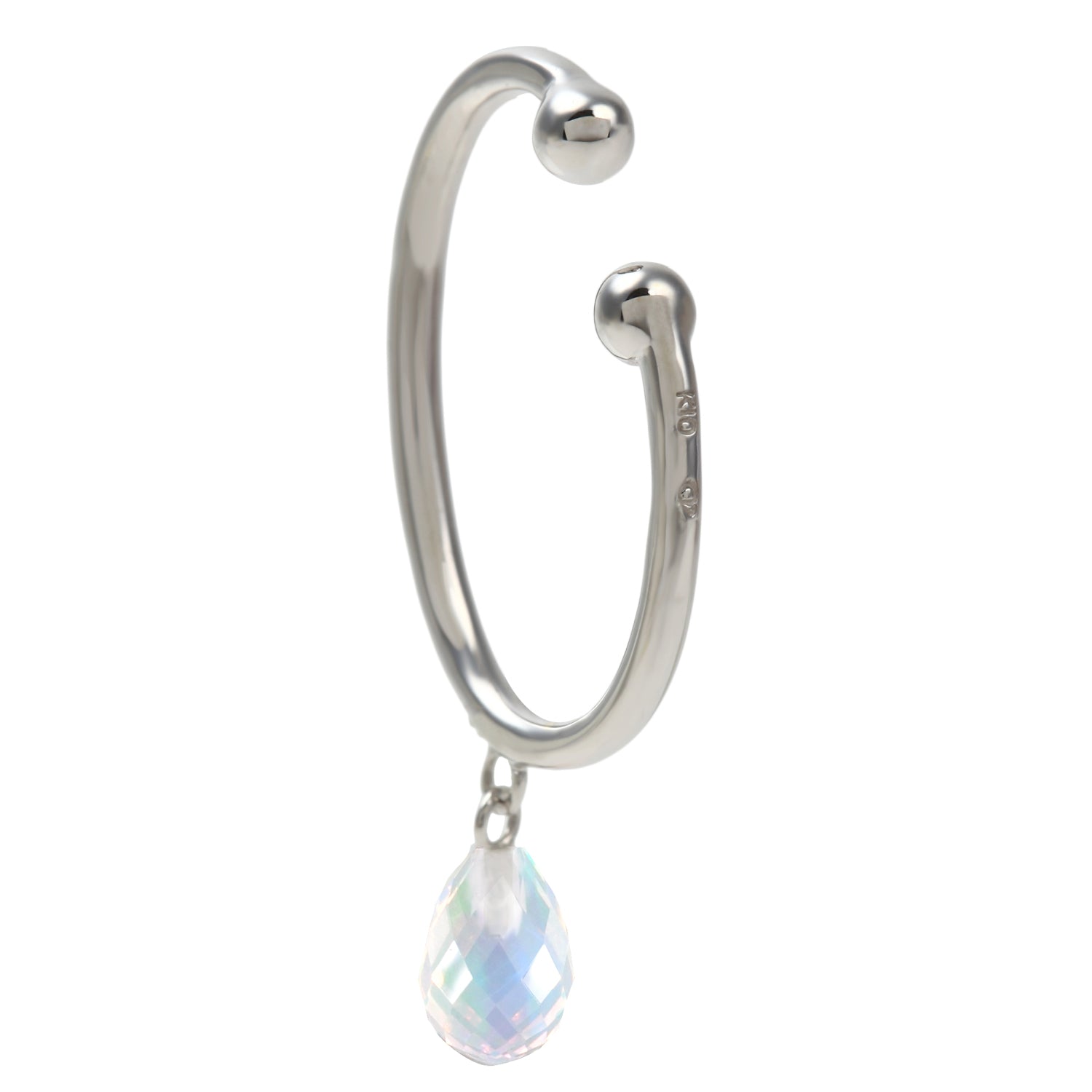 ウォーターオパール K10イヤーカフ(クレサンベール/ブリオレット/モンプレジール/10月誕生石)《WESW4002》