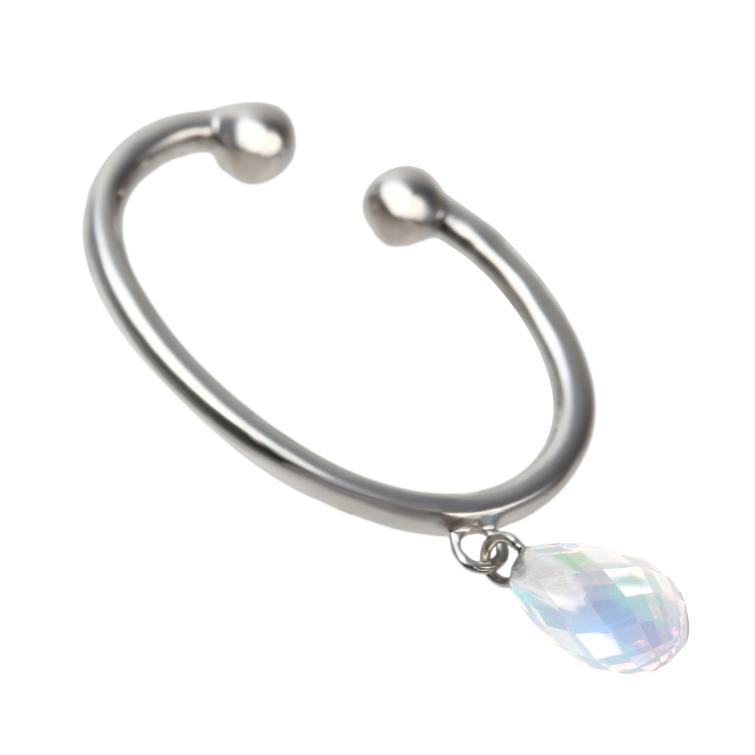 ウォーターオパール K10イヤーカフ(クレサンベール/ブリオレット/モンプレジール/10月誕生石)《WESW4002》