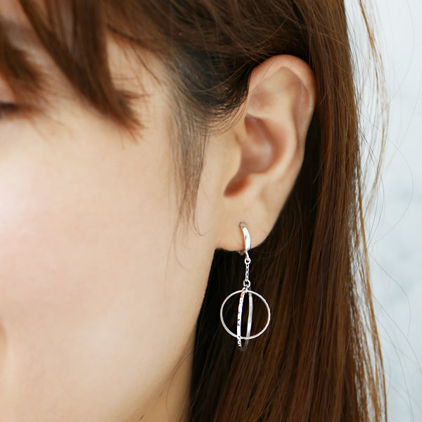 K14イヤリング(ピアリング/ベゼル/サークル)《WESY3529》