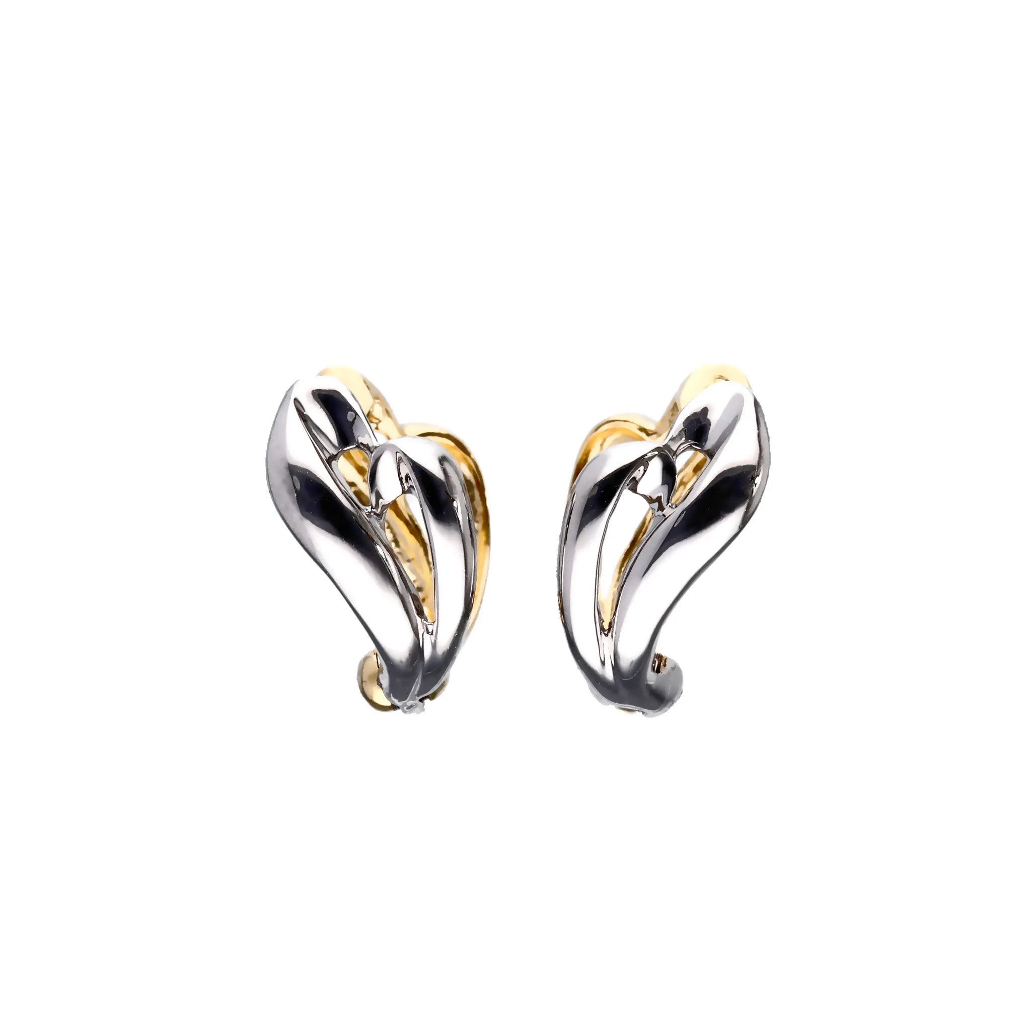 K18/プラチナイヤリング(ピアリング/リバーシブル/リーフモチーフ)《WESY4262》