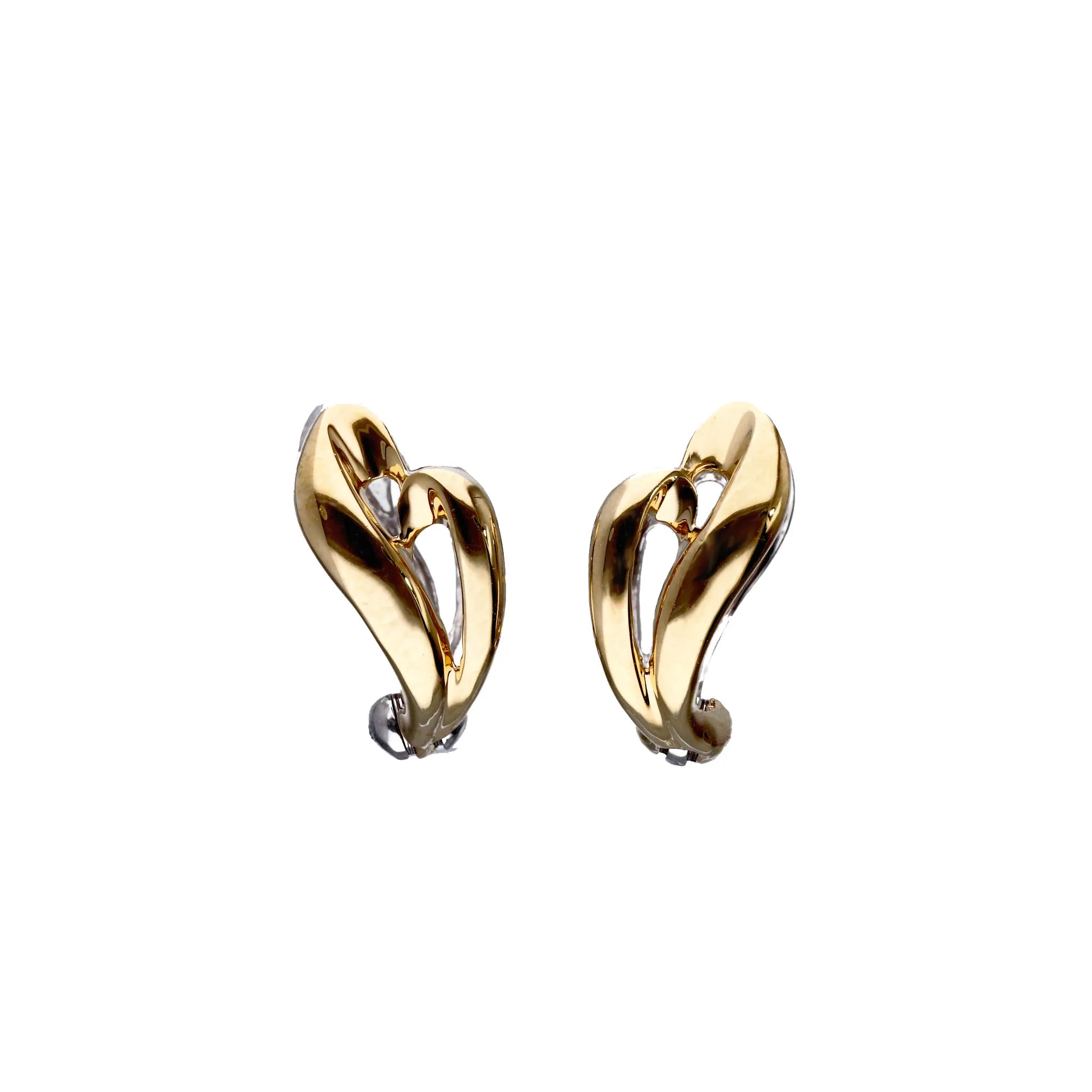 K18/プラチナイヤリング(ピアリング/リバーシブル/リーフモチーフ)《WESY4262》