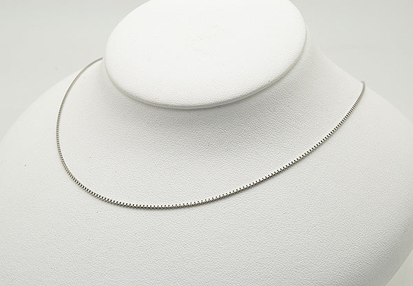 K18チェーン(ホワイトゴールド/ベネチアン/幅1.0mm/45cm/フリーアジャスター)《WNKY3644》